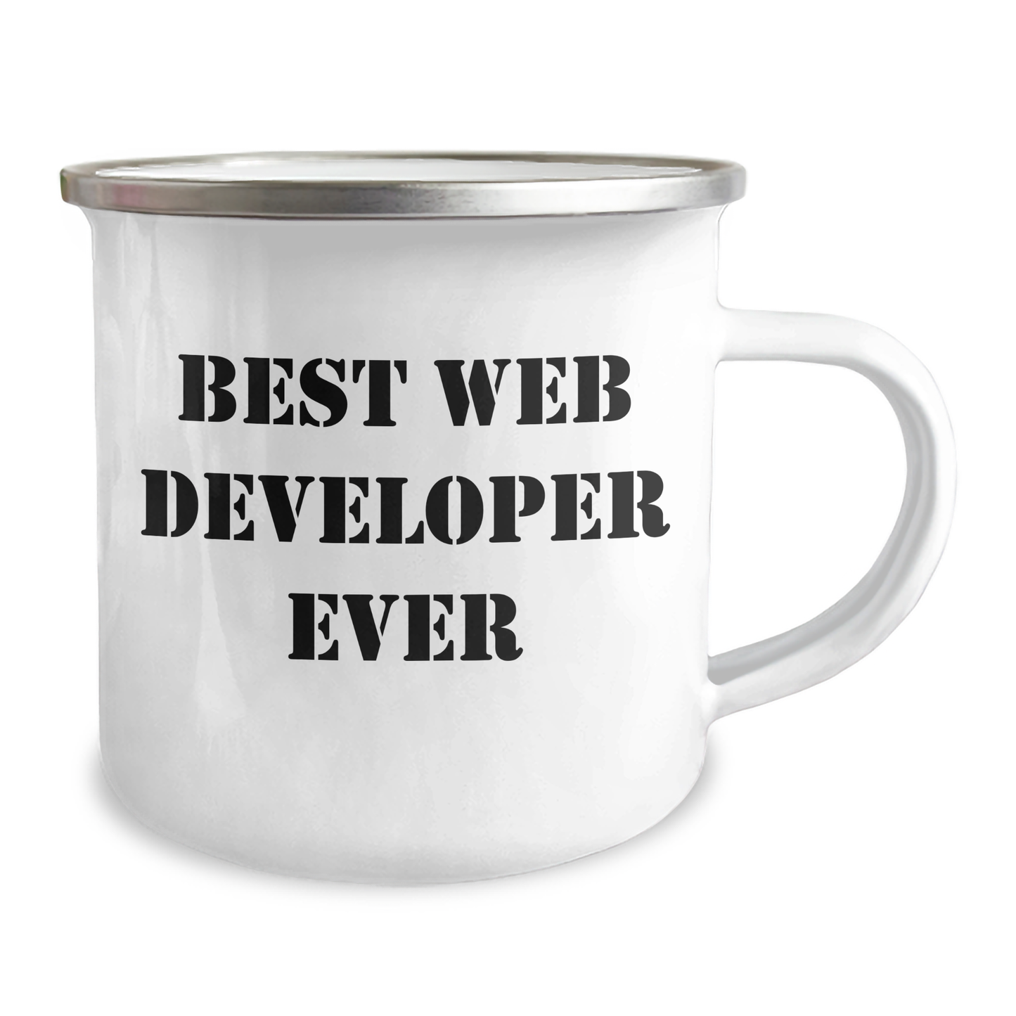 Funny Web Developer Gifts from Friends, Best Web Developer Ever Camping Mug for Graduation, Unique Web Developer Graduation Gift for Men or Women - Image 2