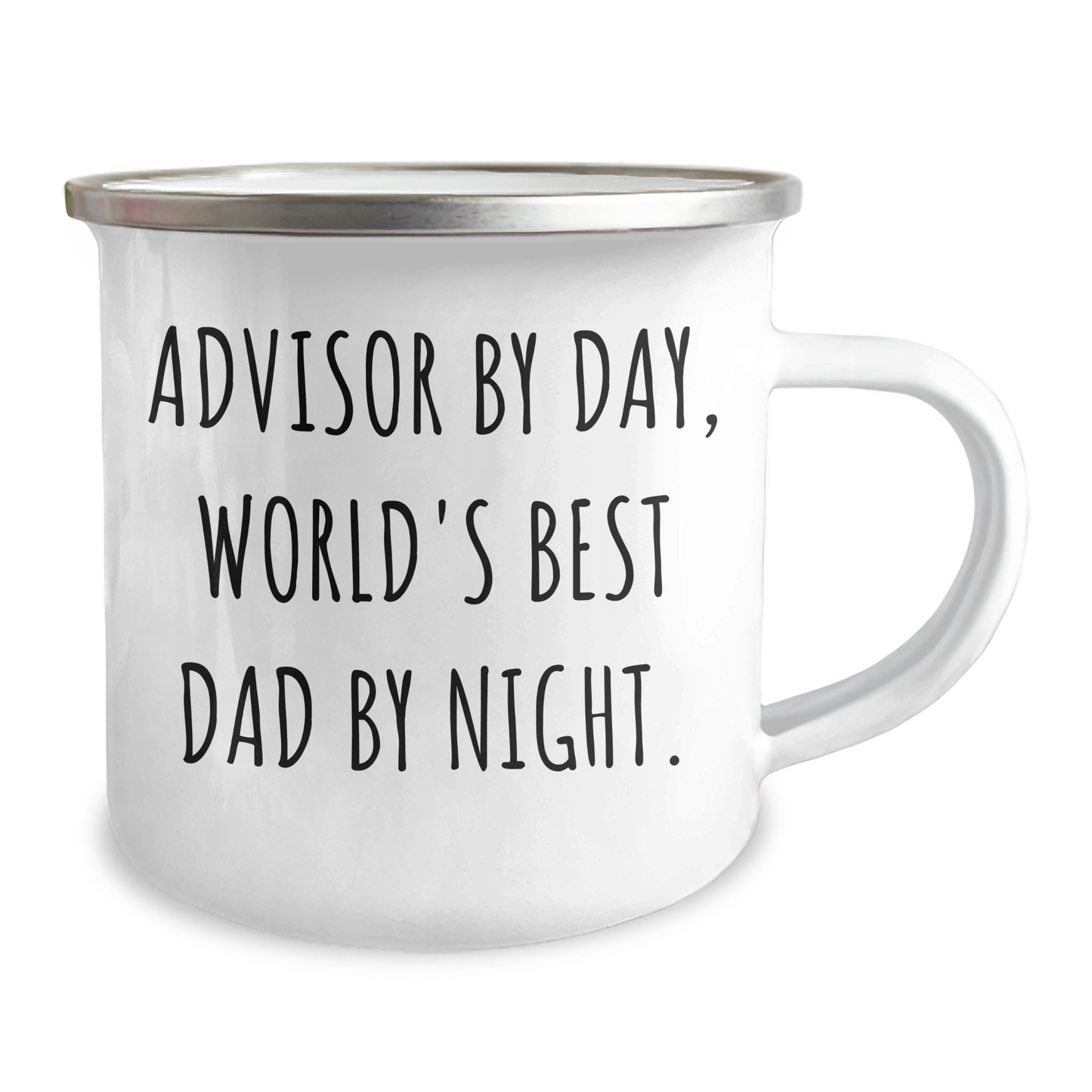 Funny Advisor Gifts, Advisor By Day, World's Best Dad By Night. - Camping Mug for Father's Day, Gifts from Family for Advisor - Image 2