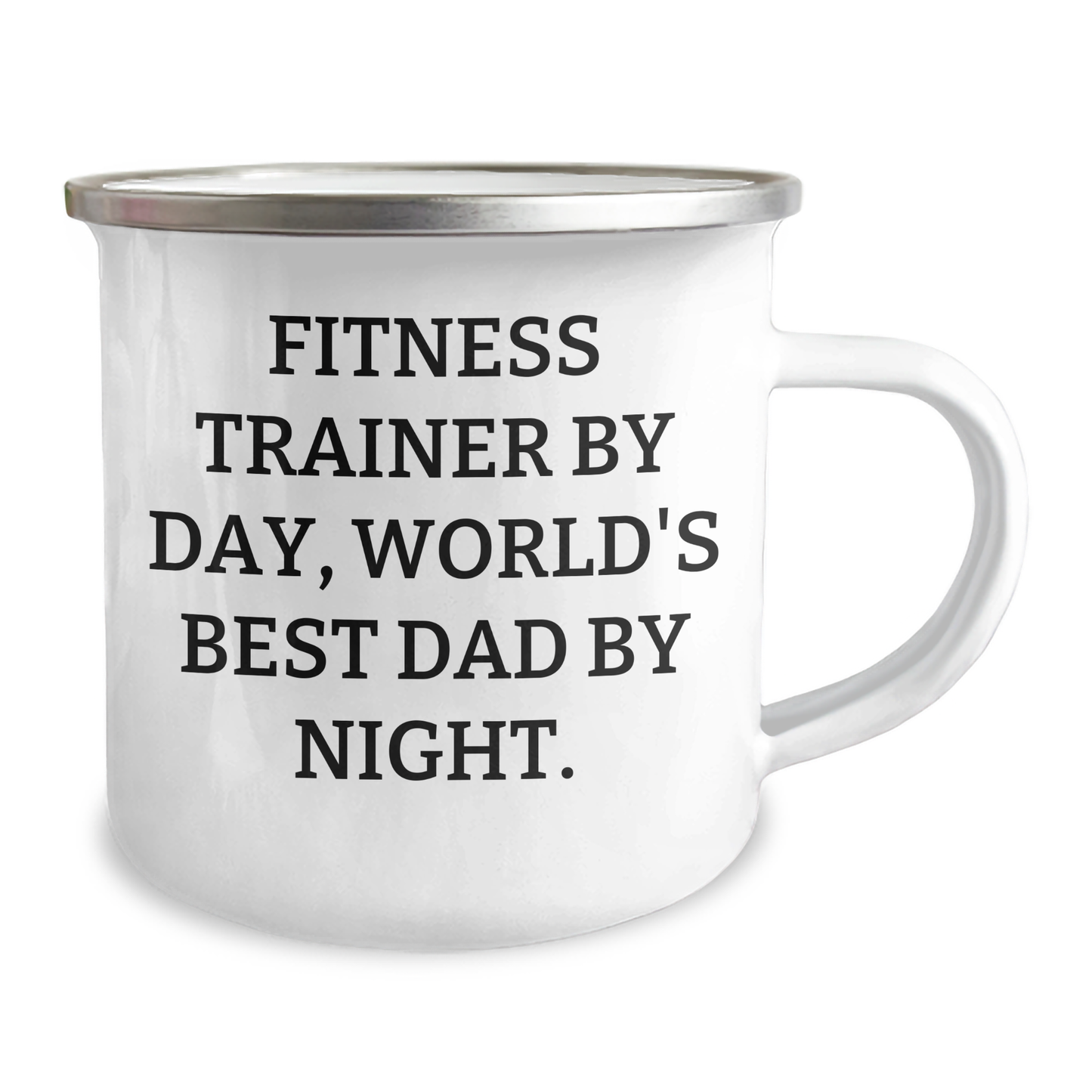 Fitness Trainer Gifts for Men, Funny Camping Mug 'By Day, World's Best Dad By Night' for Father's Day, Gifts from Family, Fitness Trainer Mugs - Image 2