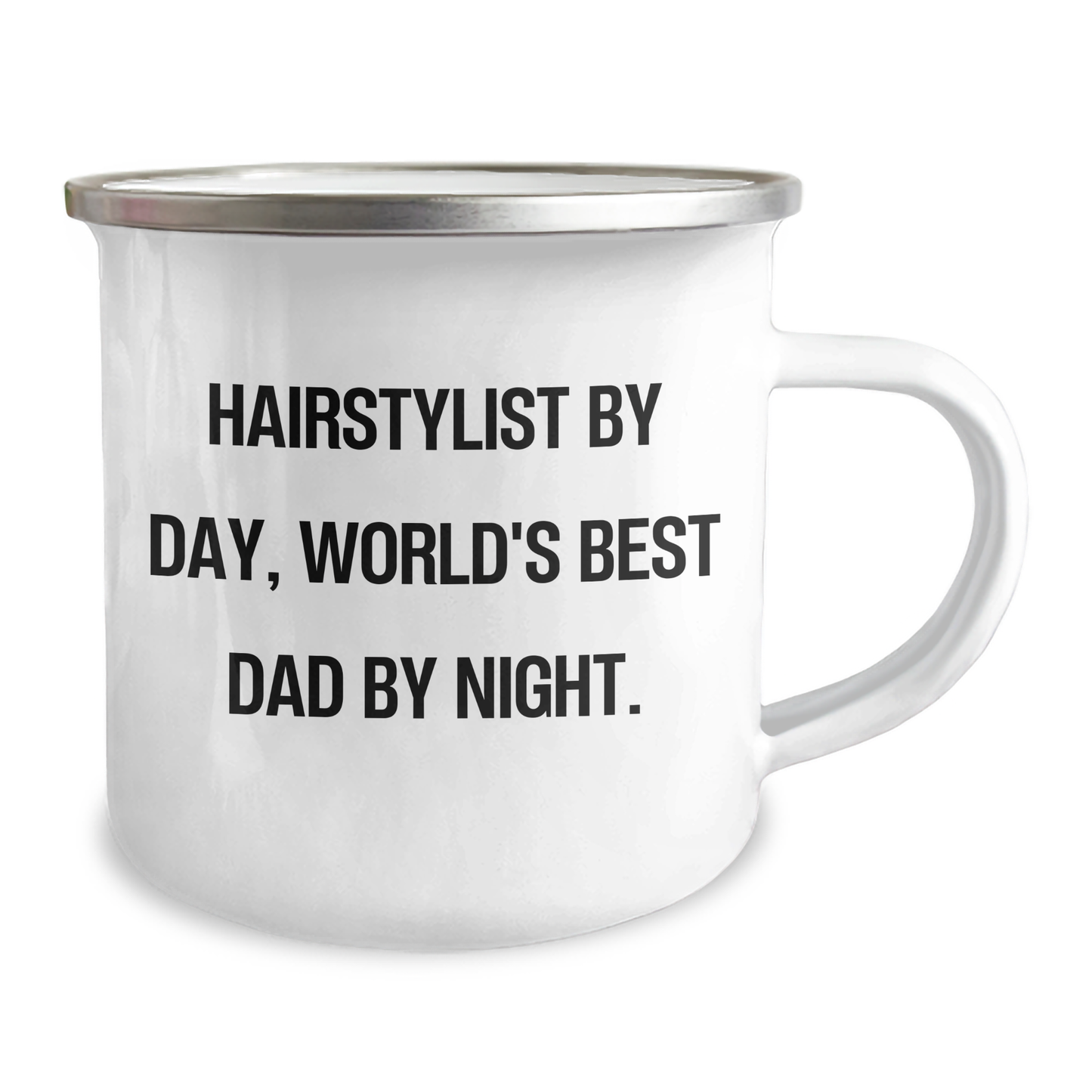 Funny Hairstylist Gifts from Family, Unique Camping Mug for Hairstylist By Day, World's Best Dad By Night - Image 2