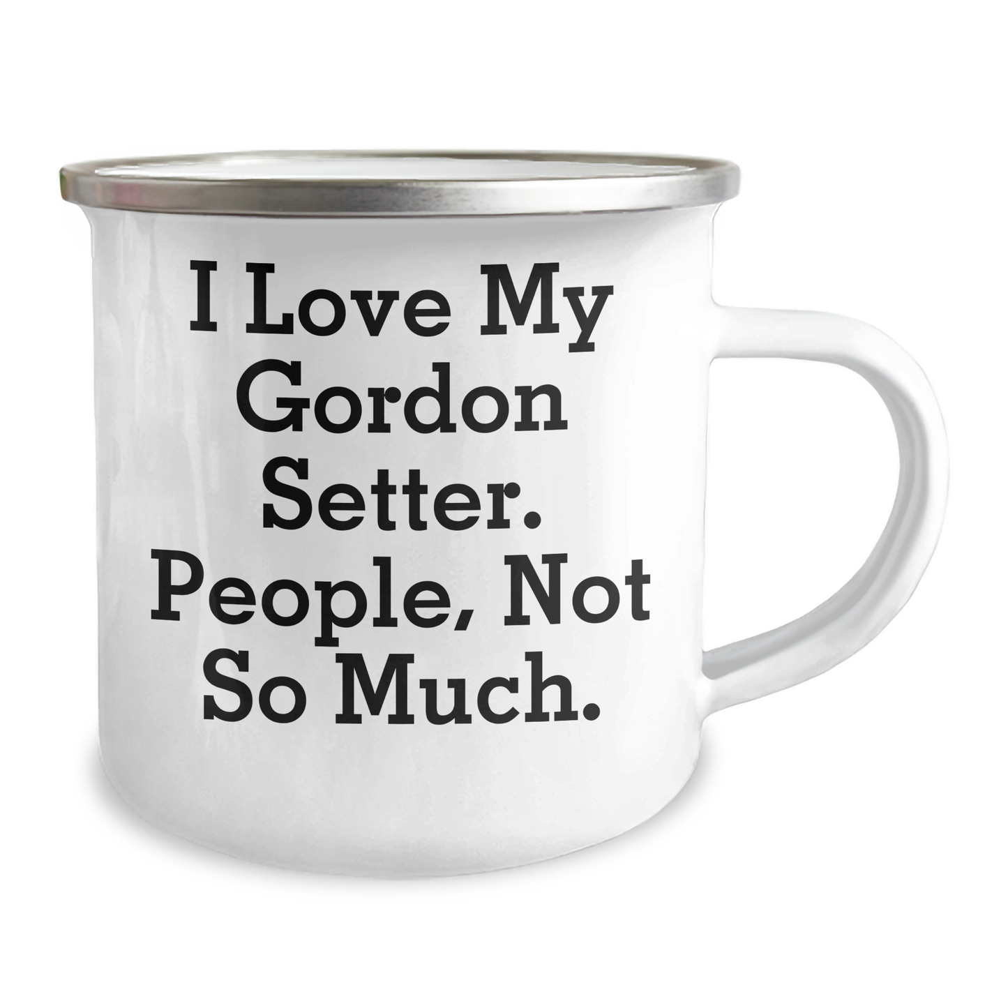 Funny Gordon Setter Dog Gifts from Men, Unique Gifts for Gordon Setter Dog Owners on Graduation, Camping Mug with Quirky Quote - Image 2