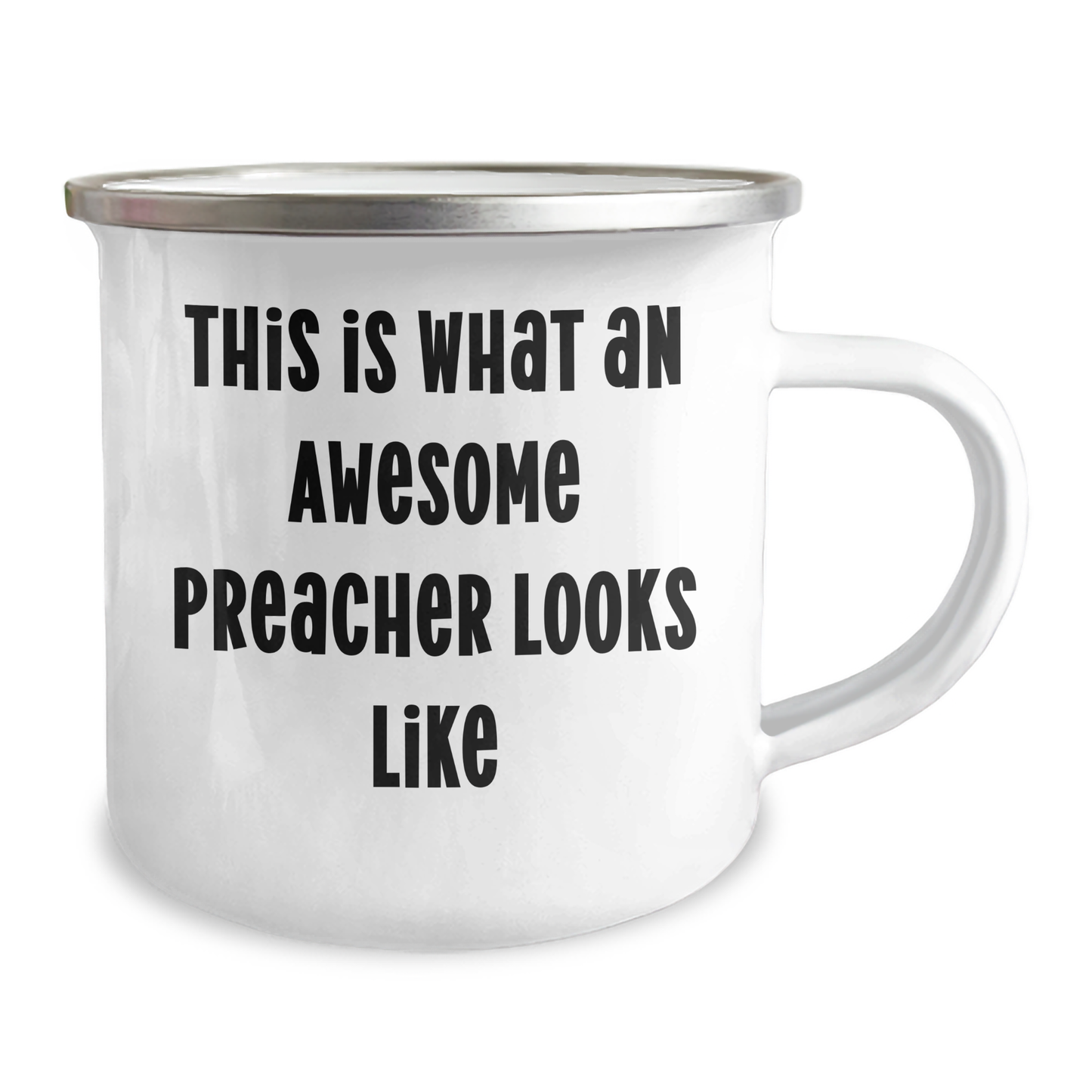 Gifts from Family to Awesome Preachers - This Is What An Awesome Preacher Looks Like, Camping Mug, Father's Day Unique Gifts for Preachers, Funny Quote - Image 2