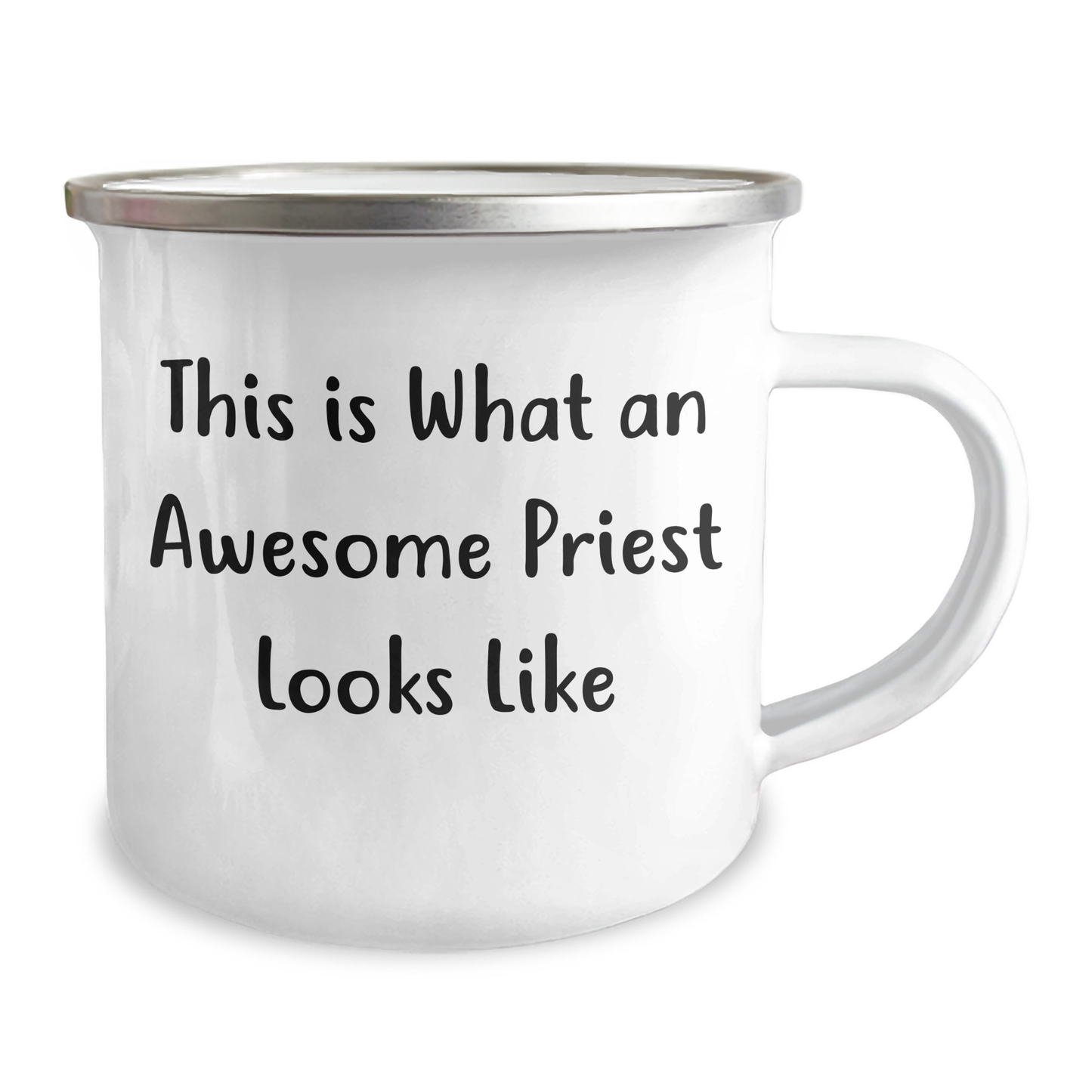 Funny Priest Gifts, This Is What An Awesome Priest Looks Like, Camping Mug for Father's Day, Gifts from Family to Priest, Perfect for Outdoor Activities, Unique Priest Present - Image 2