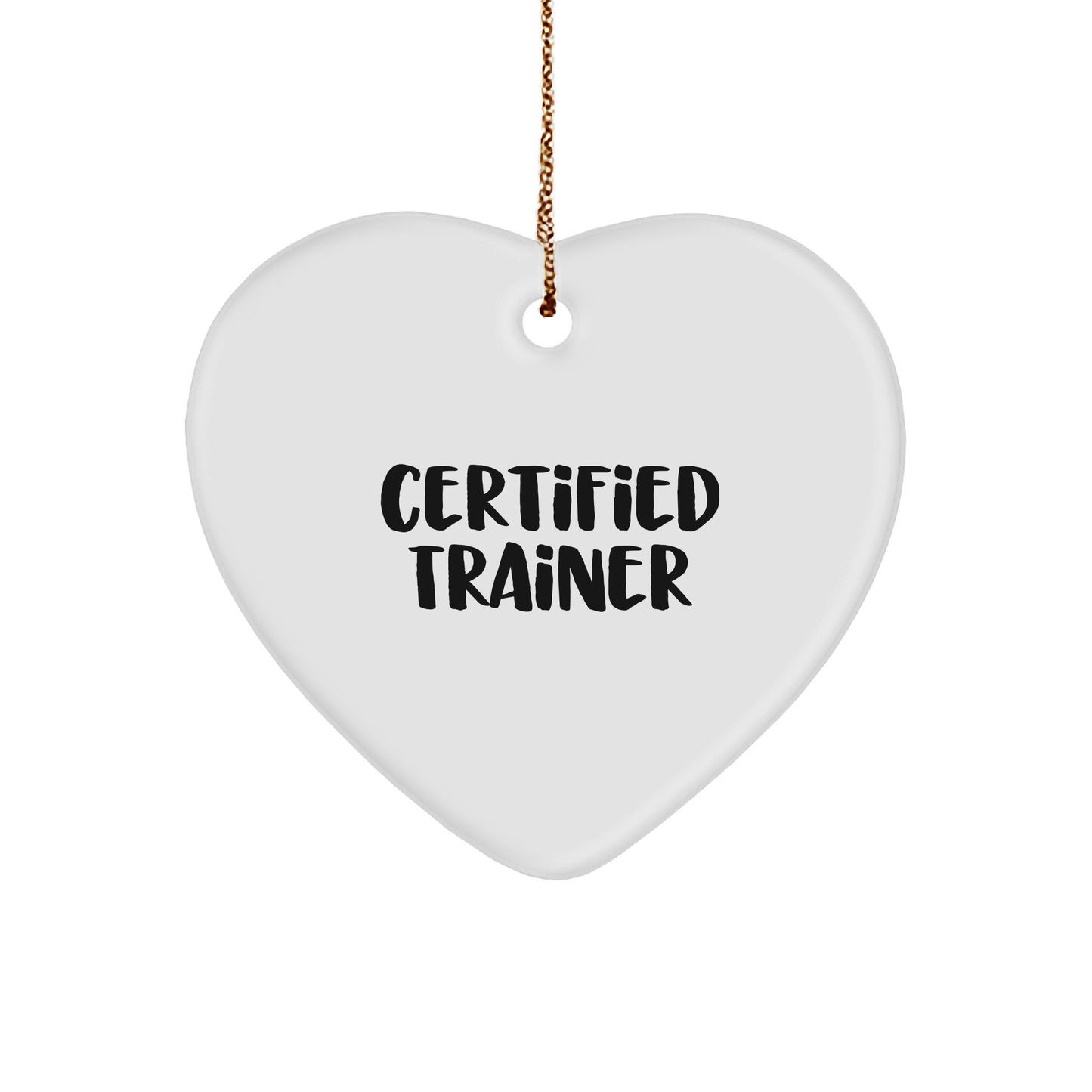 Funny Trainer Gifts from Friends for Certified Trainers - Heart Ornament, White, 2.75 Tall, 0.5 oz, Sublimation Printed, Lightweight, Durable MDF - Perfect for Christmas, 'You're a-maze-ing!' - Image 1