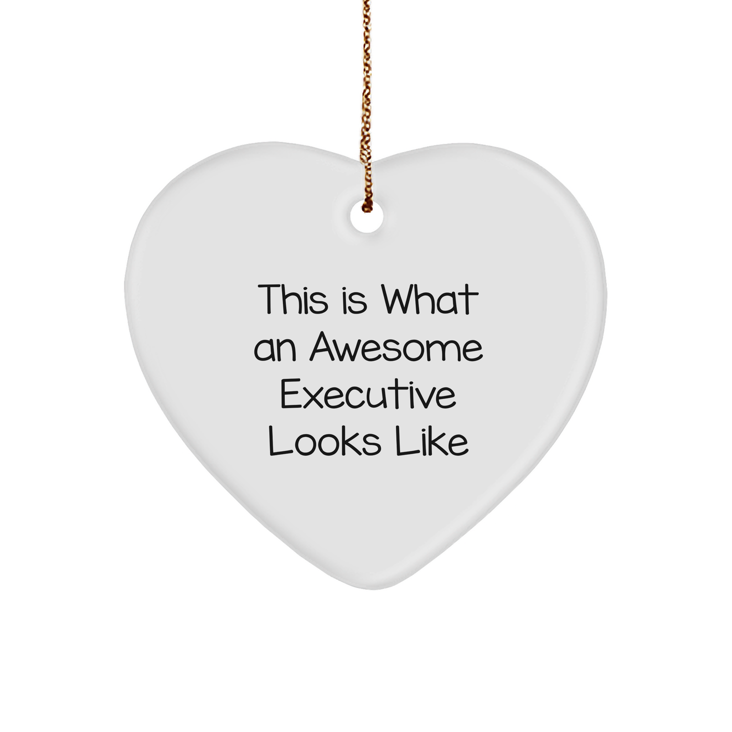 Funny Executive Gifts from Men to Awesome Executives, Heart Ornament for Christmas Unique Gifts - Image 1