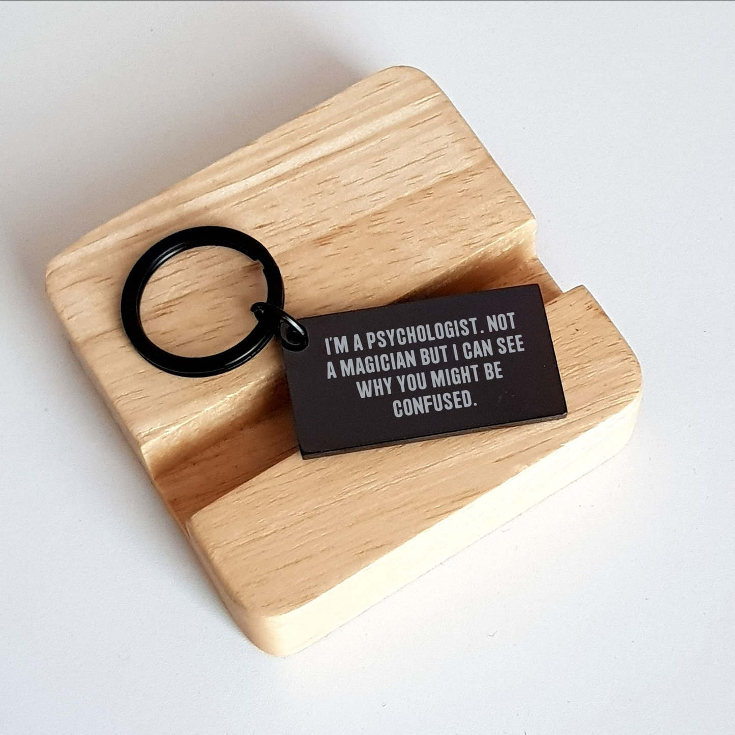 Funny Psychologist Keychain Gifts from Friends - I'm A Psychologist. Not A Magician But I Can See Why You Might Be Confused. - Graduation Unique Gifts for Men or Women - Image 2