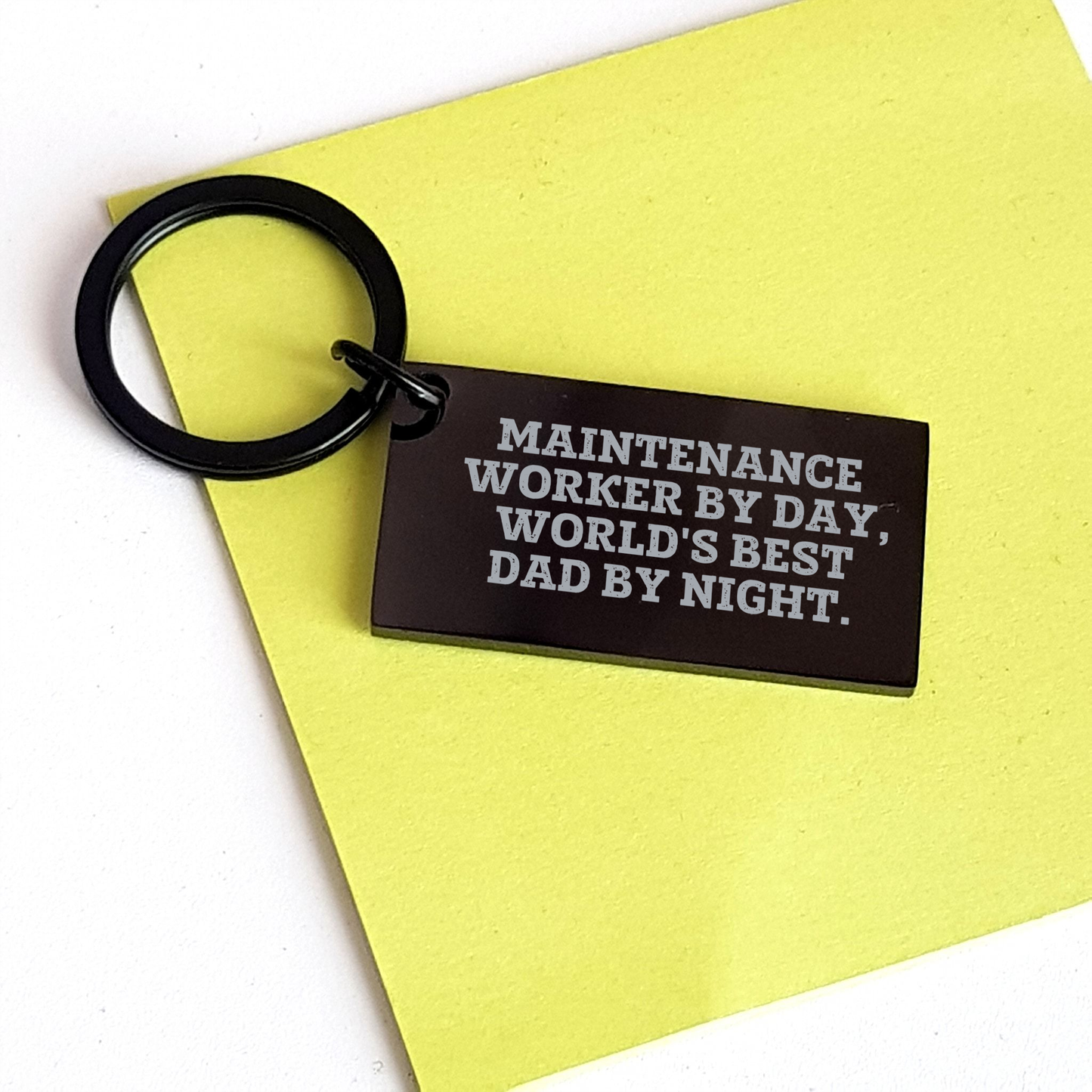 Maintenance Worker Gifts from Friends, Maintenance Worker Keychain with Funny Quote, Perfect for Father's Day, Gifts for Maintenance Workers - Image 3