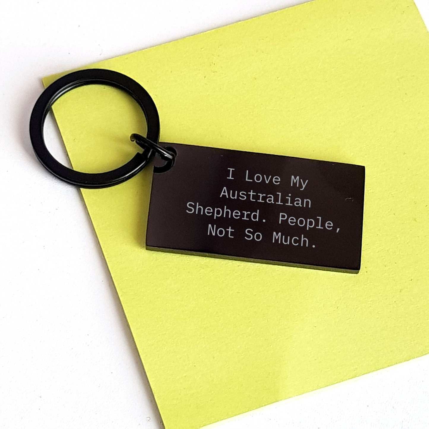 Funny Australian Shepherd Dog Keychain Gifts for Friends from Men, Unique Graduation Present for Australian Shepherd Dog Lovers - Image 3