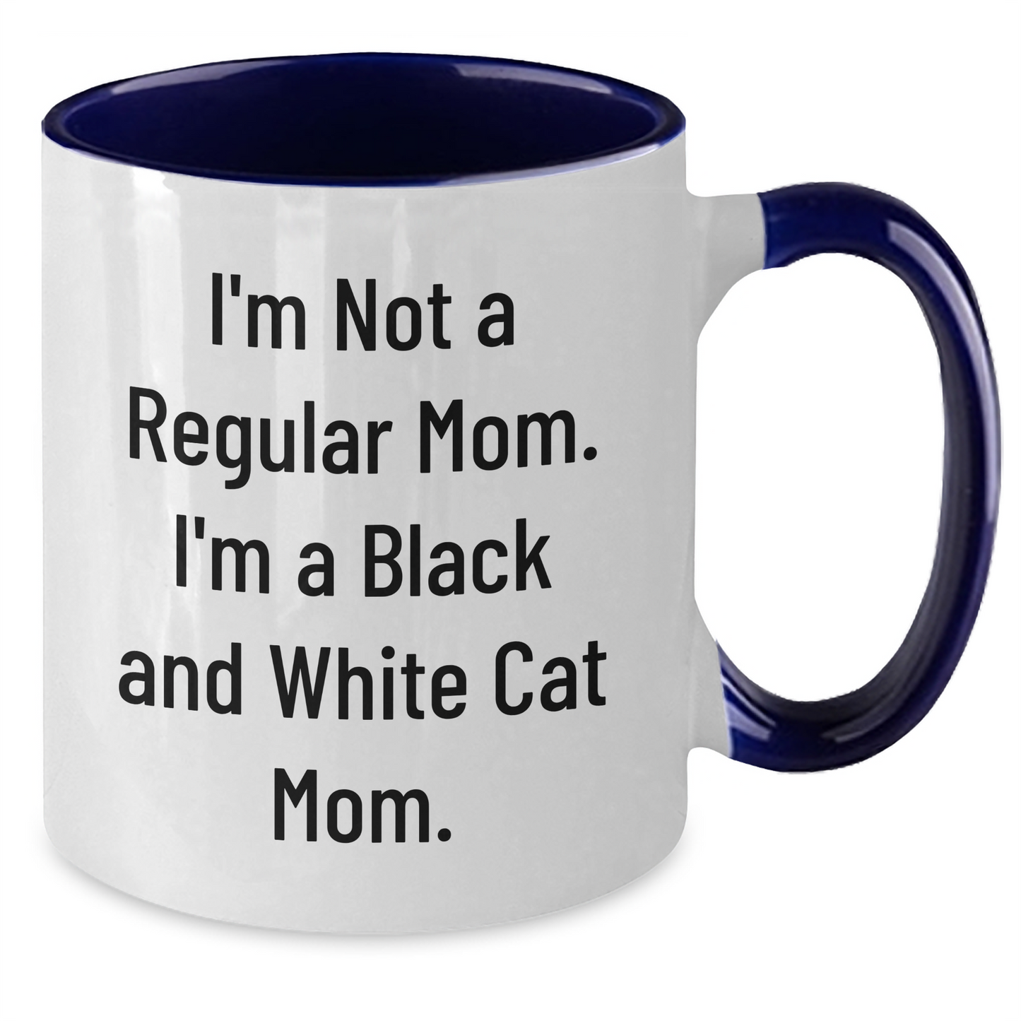 Funny Black and White Cat Mom Gifts for Women, Unique Two Tone Coffee Mugs from Mom, Inspirational Graduation Unique Gifts for Coworkers, Friends, Family - Additional
