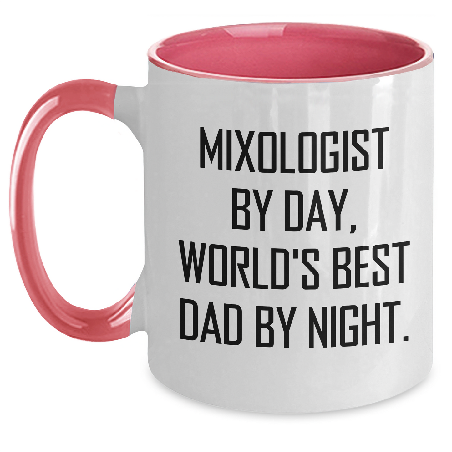 Mixologist Gifts from Men, Funny Two Tone Coffee Mug for World's Best Dads by Night, Father's Day Unique Gifts - Main