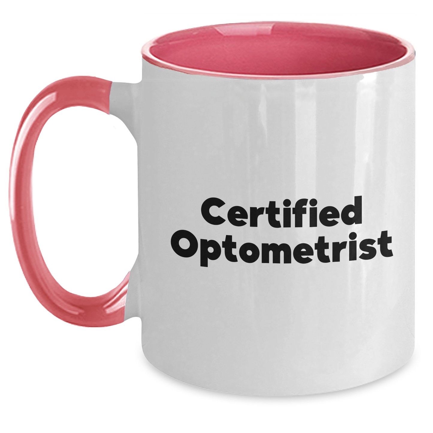 Funny Optometrist Gifts from Friends - Graduation Unique Optometrist Two Tone Coffee Mugs with Inspiring Quote, 11oz Ceramic, Microwave and Dishwasher Safe - Main