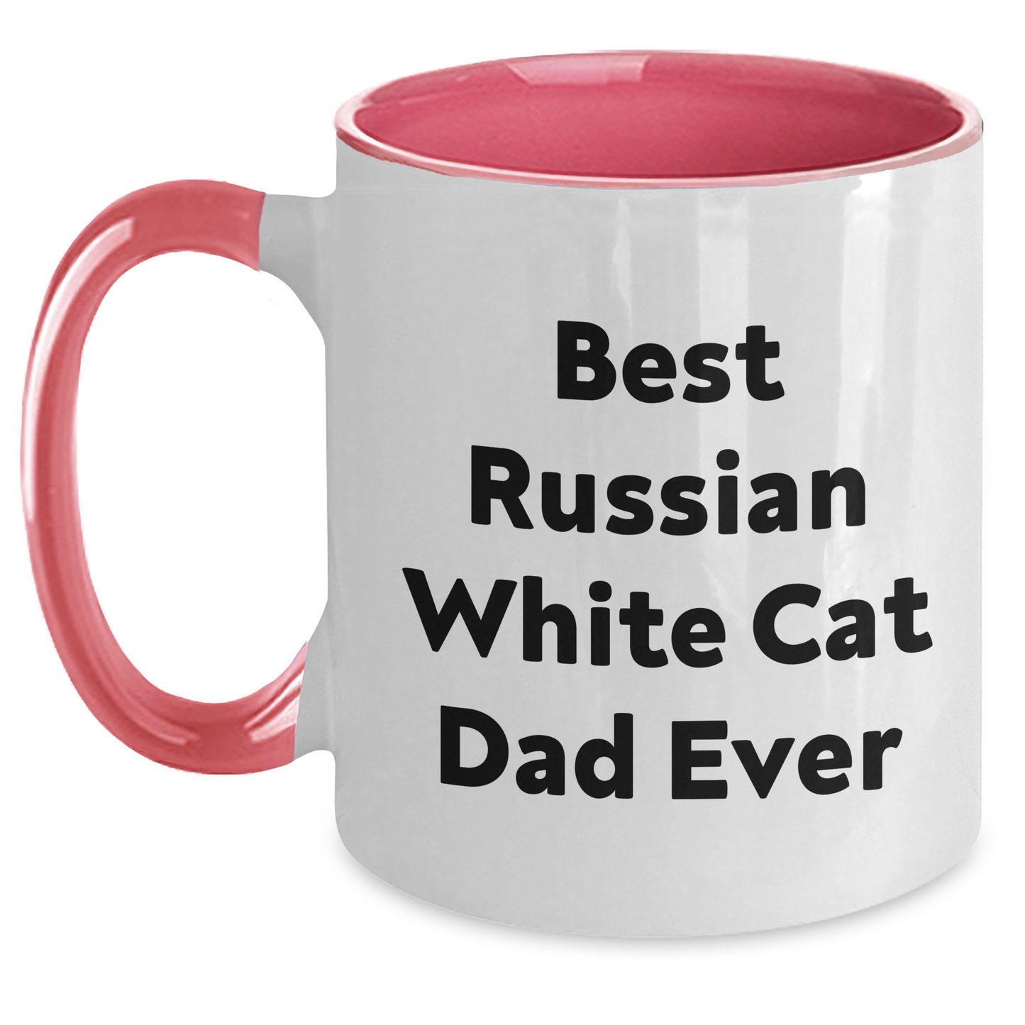 Funny Russian White Cat Dad Ever, Gifts from Men to Russian White Cat Lovers, Father's Day Unique Gifts - Main