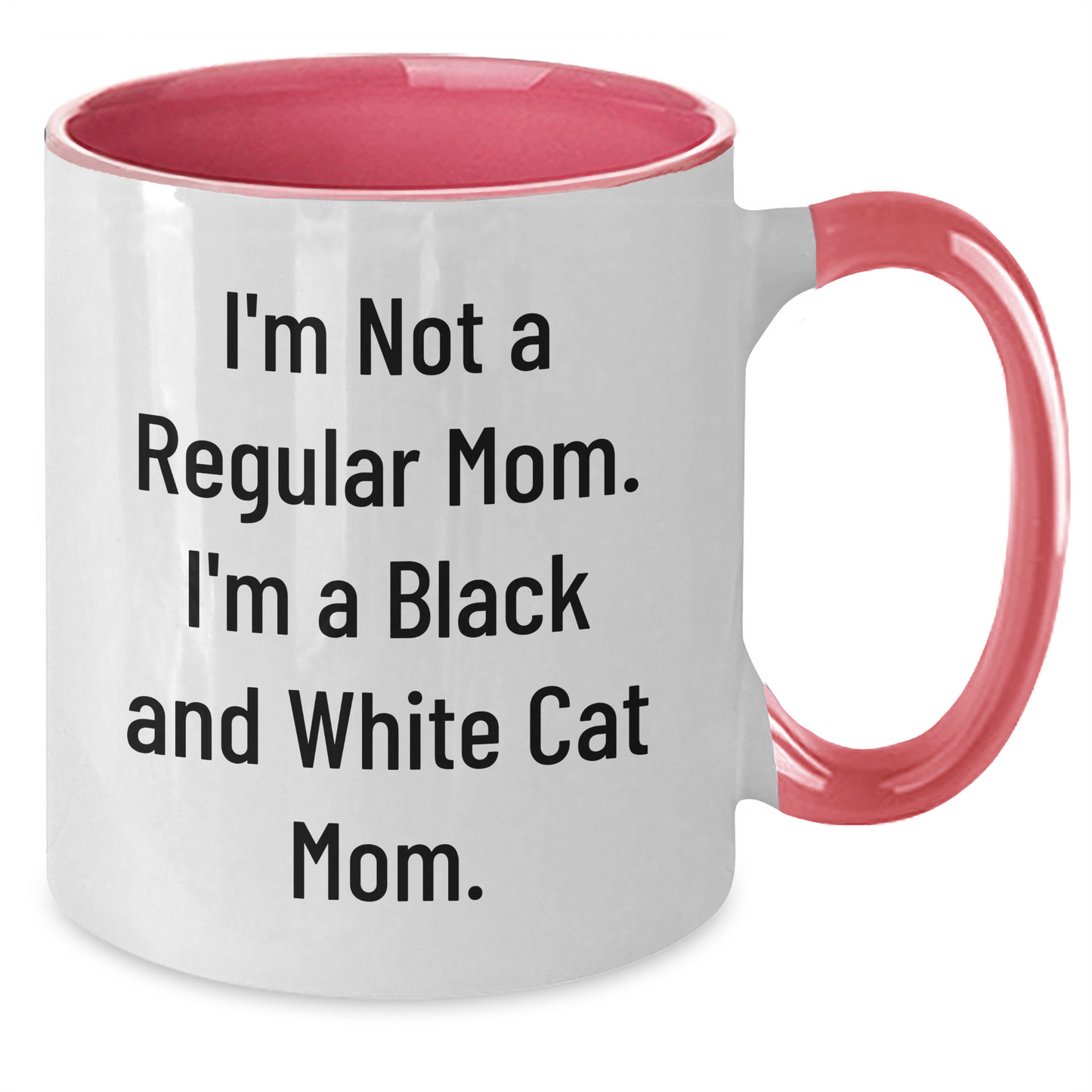 Funny Black and White Cat Mom Gifts for Women, Unique Two Tone Coffee Mugs from Mom, Inspirational Graduation Unique Gifts for Coworkers, Friends, Family - Additional
