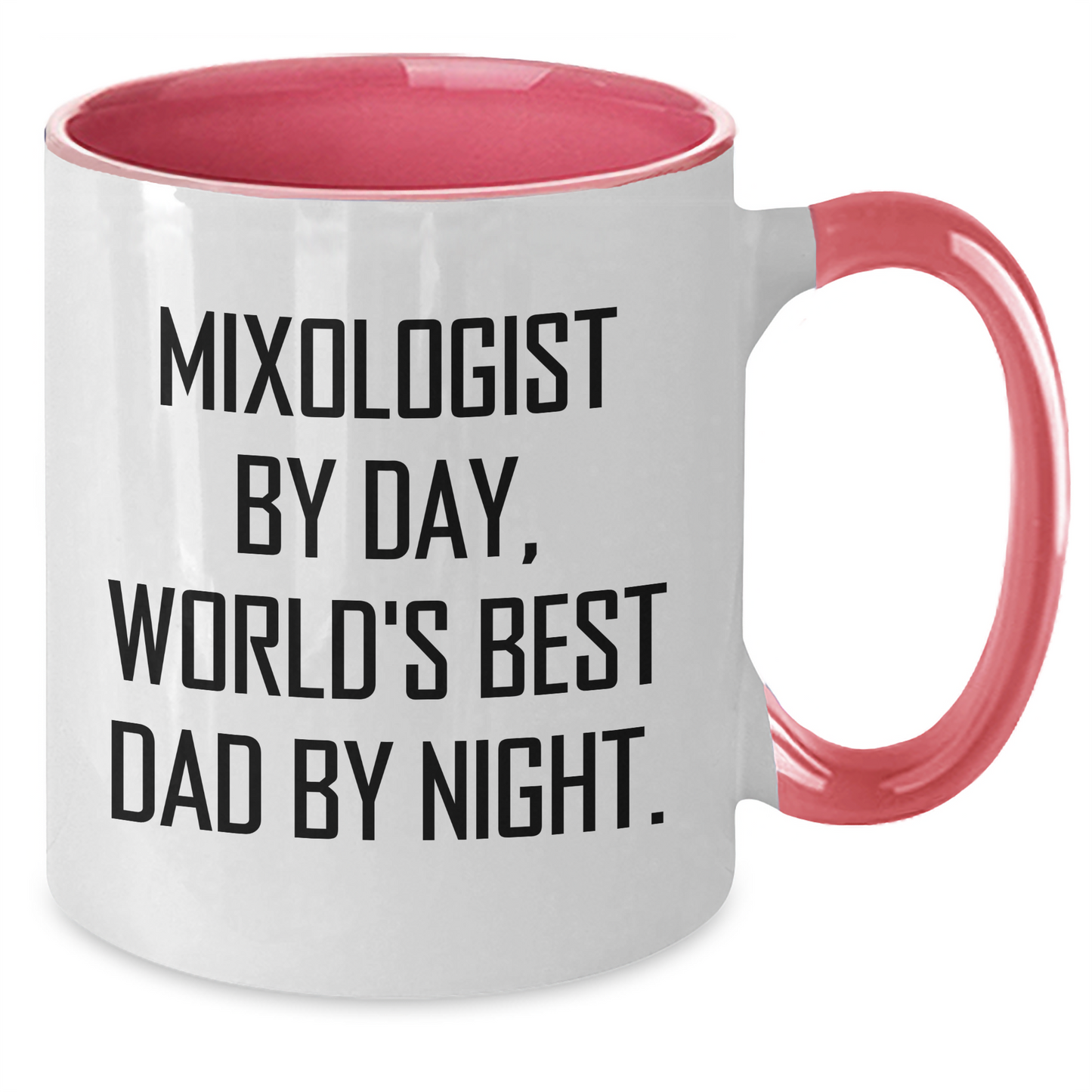 Mixologist Gifts from Men, Funny Two Tone Coffee Mug for World's Best Dads by Night, Father's Day Unique Gifts - Additional