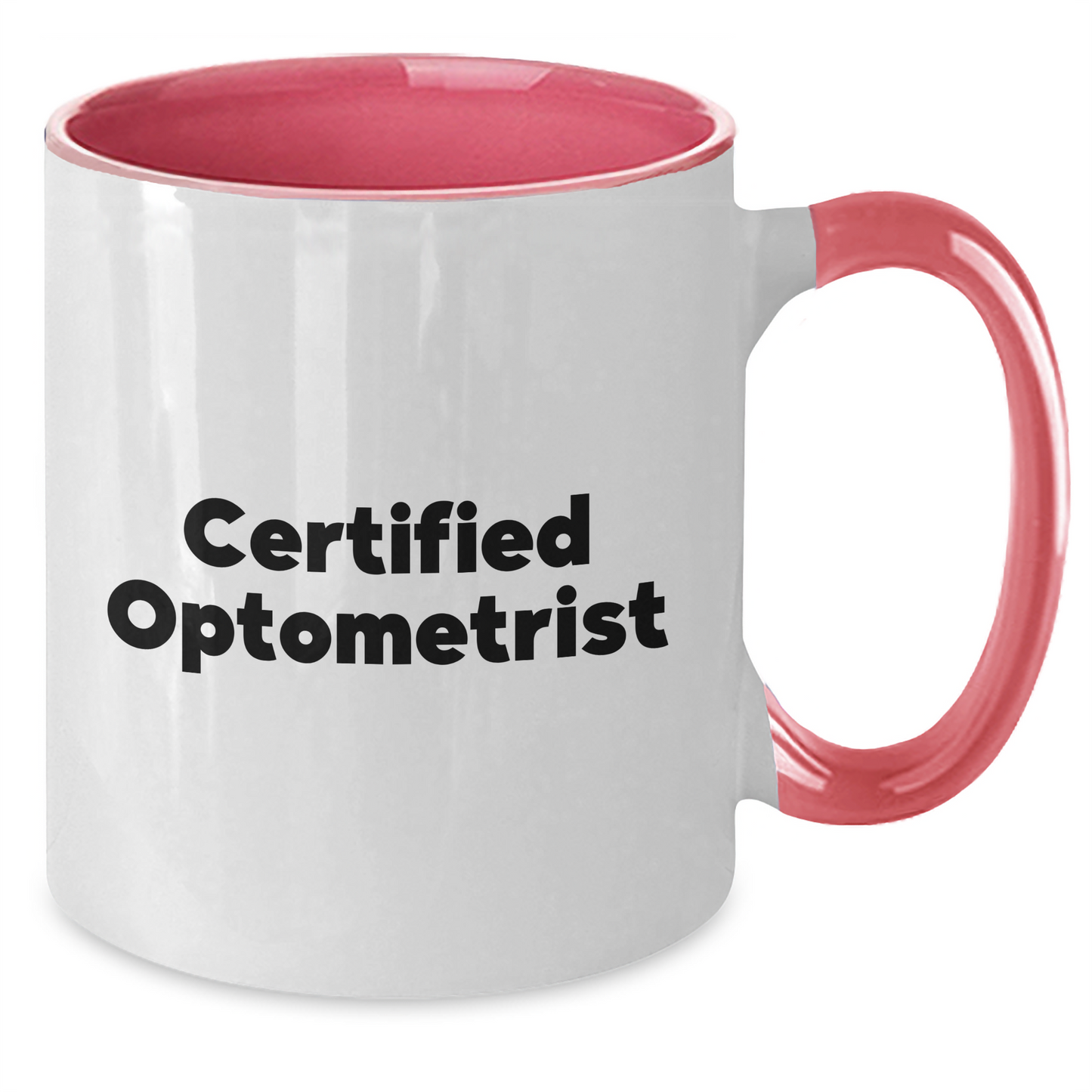 Funny Optometrist Gifts from Friends - Graduation Unique Optometrist Two Tone Coffee Mugs with Inspiring Quote, 11oz Ceramic, Microwave and Dishwasher Safe - Additional
