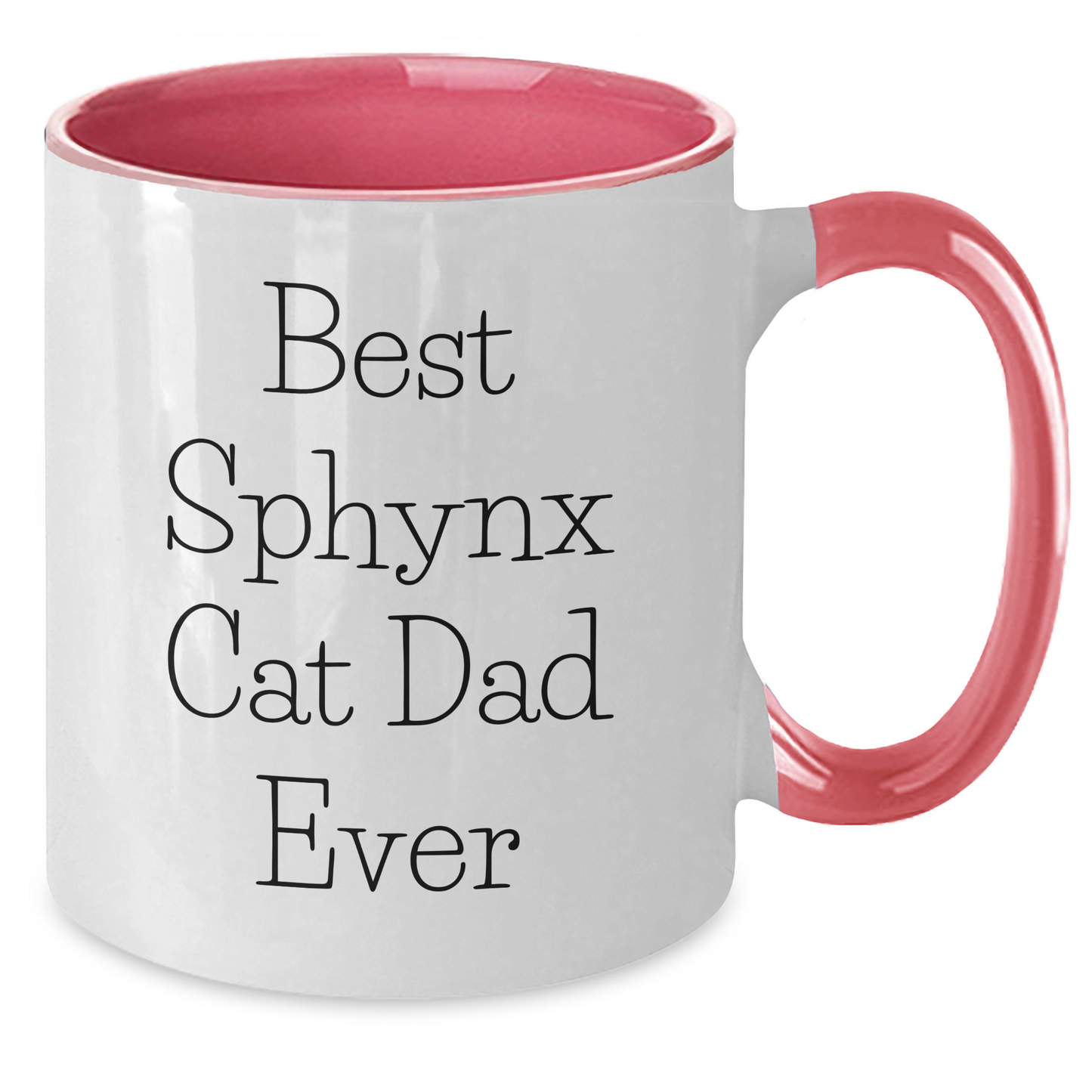 Sphynx Cat Dad Ever Funny Two Tone Coffee Mug Gifts from Men for Father's Day - Additional