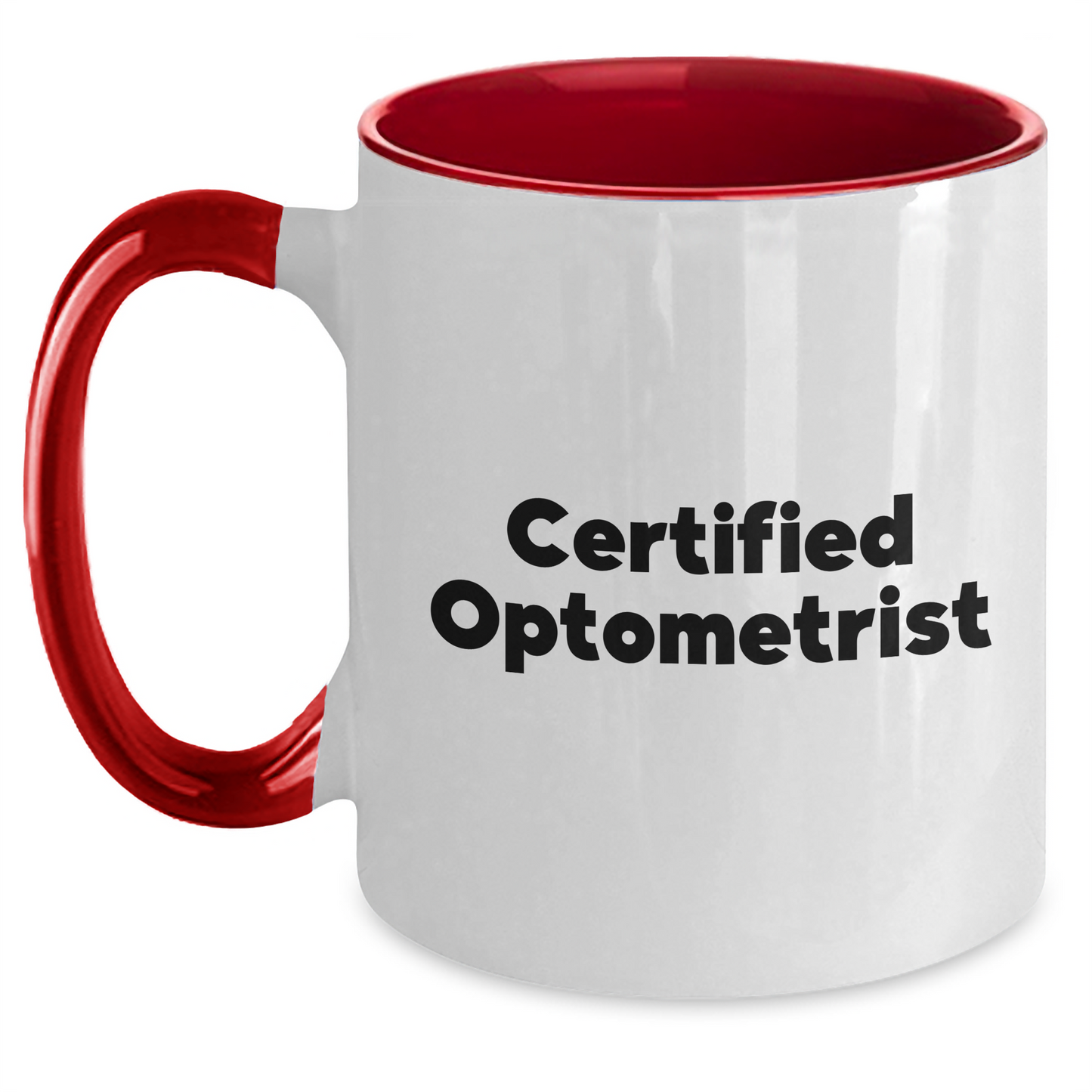 Funny Optometrist Gifts from Friends - Graduation Unique Optometrist Two Tone Coffee Mugs with Inspiring Quote, 11oz Ceramic, Microwave and Dishwasher Safe - Main