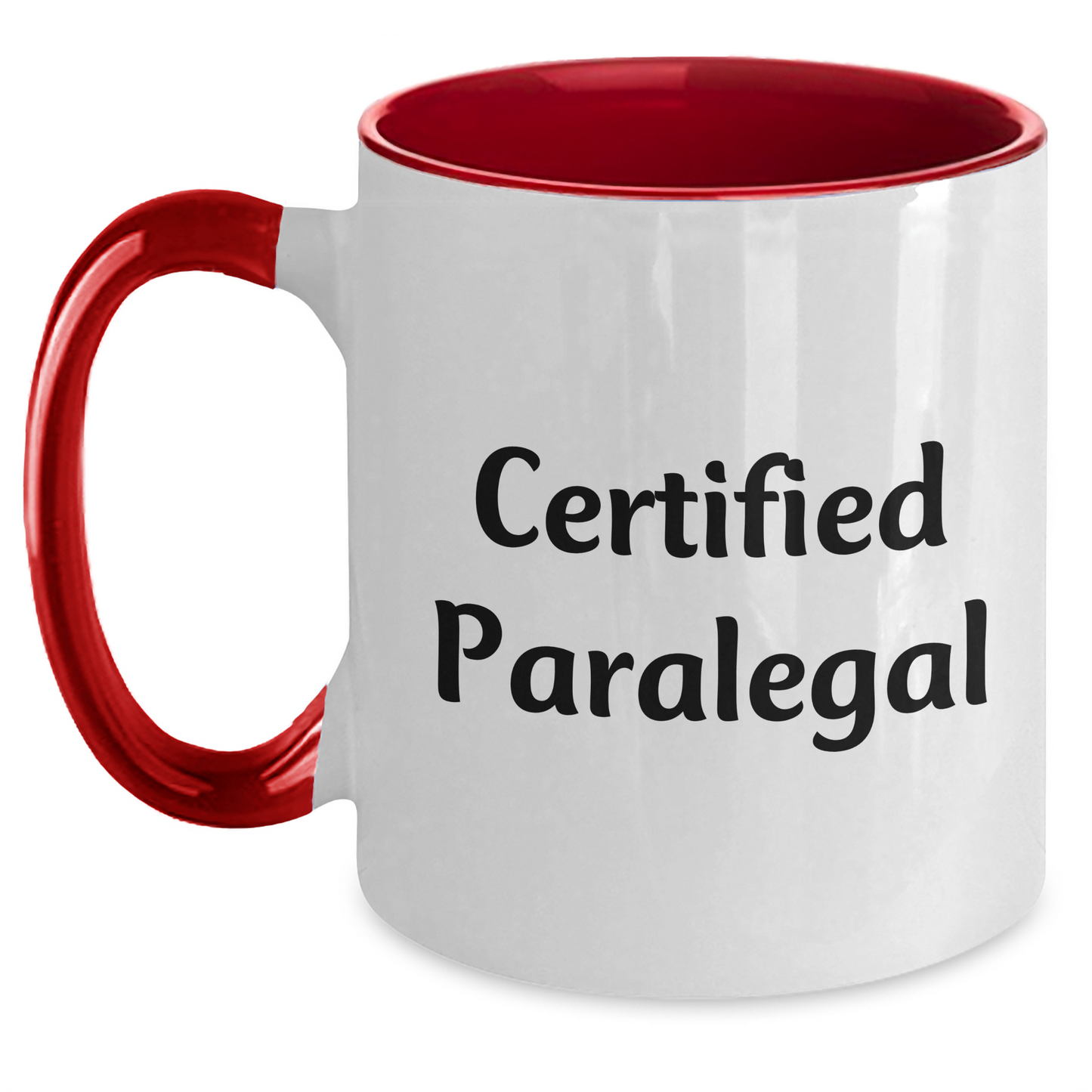 Funny Certified Paralegal Gifts from Family for Paralegal on Father's Day - Two Tone Coffee Mug - Main