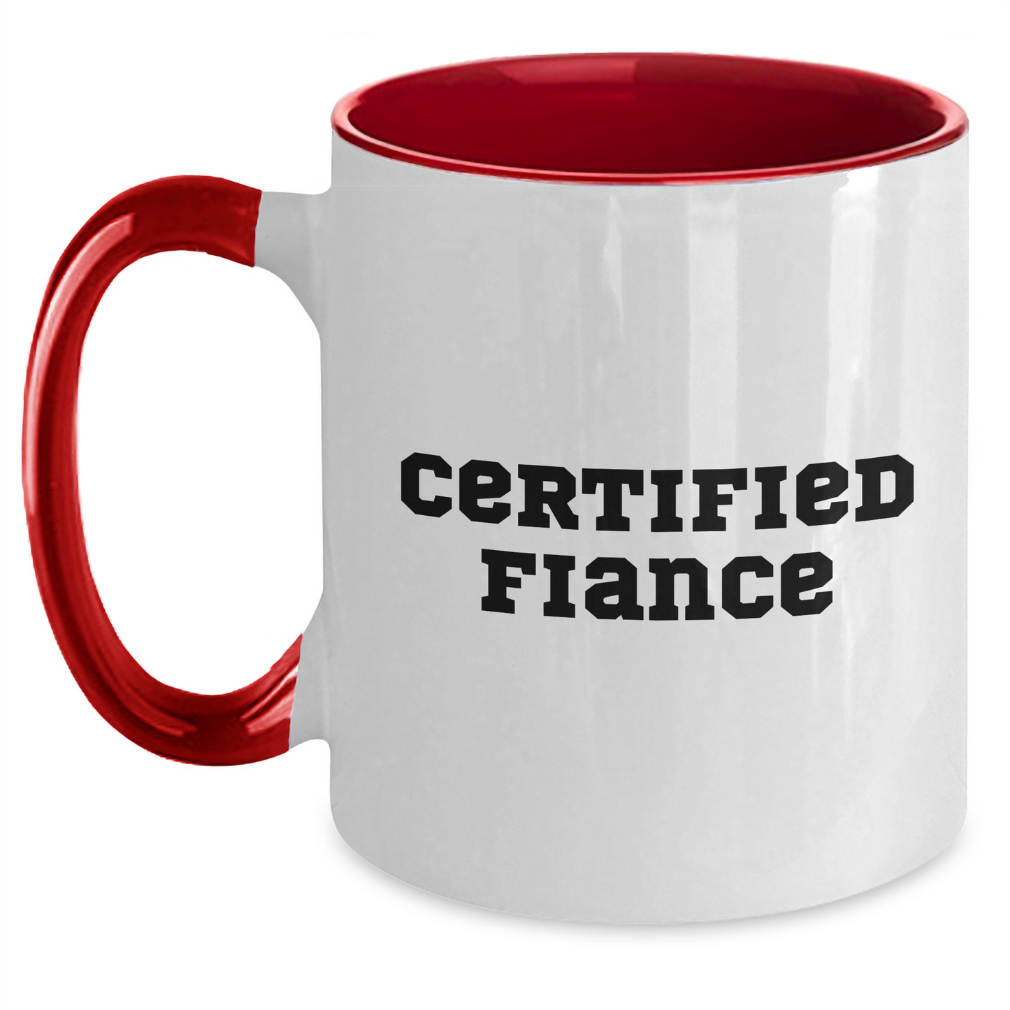 Funny Fiance Gifts - Two Tone Coffee Mug with Inspirational Quote, Gifts from Men to Fiance, Father's Day Unique Gifts - Main
