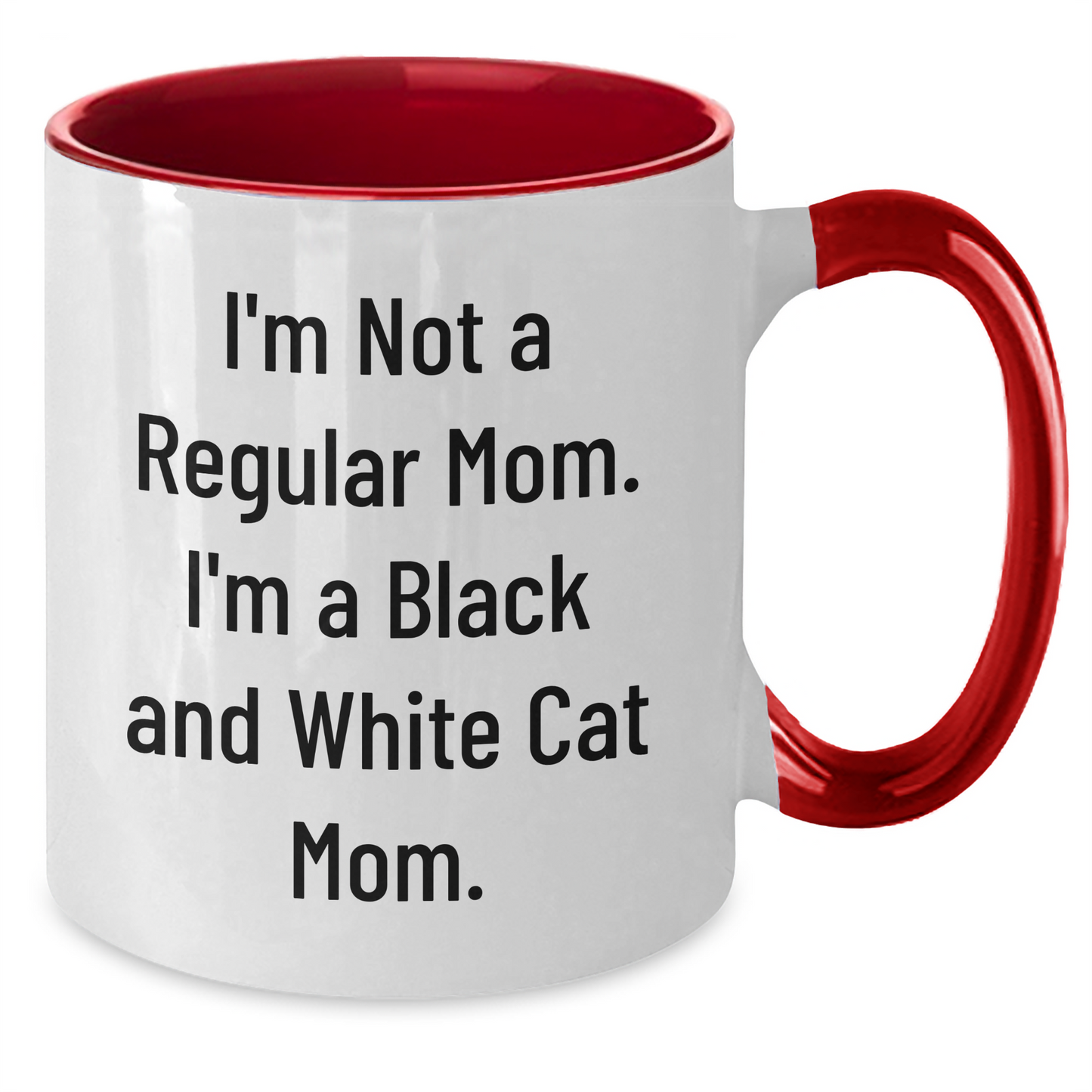 Funny Black and White Cat Mom Gifts for Women, Unique Two Tone Coffee Mugs from Mom, Inspirational Graduation Unique Gifts for Coworkers, Friends, Family - Additional