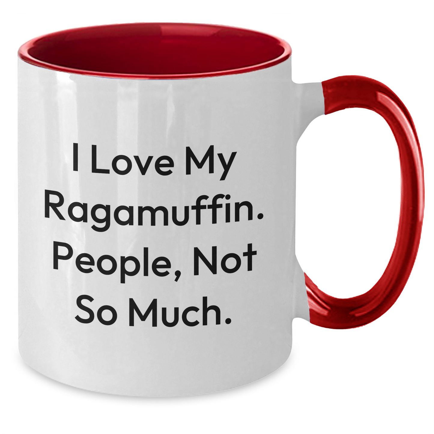 Ragamuffin Cat Funny Graduation Gifts from Friends for Family Two Tone Coffee Mug - Additional