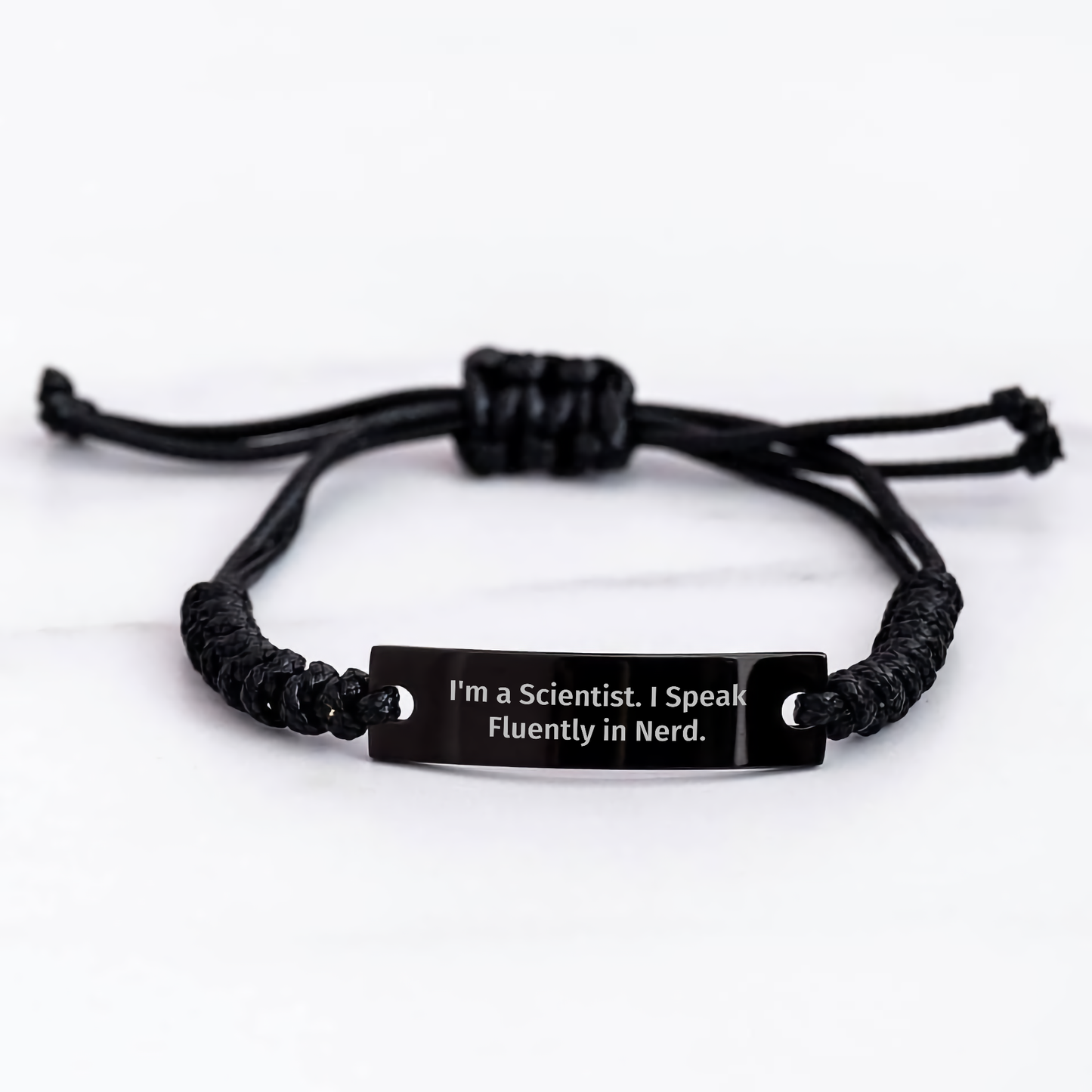 Funny Scientist Rope Bracelet Gifts for Men from Friends, Unique Graduation Gifts for Scientist - Image 3