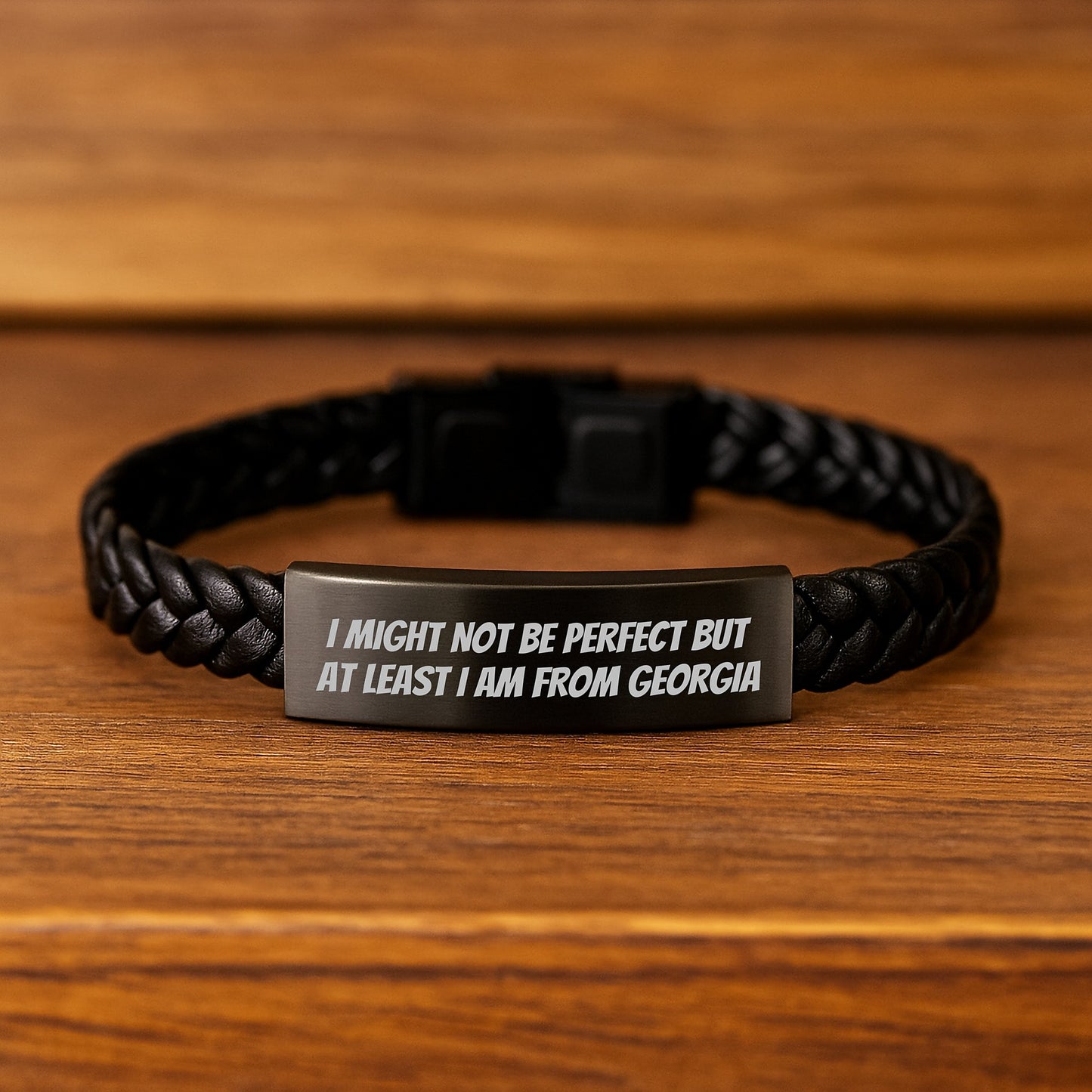 Funny Georgia Interlaced Leather Bracel ' - Image 2