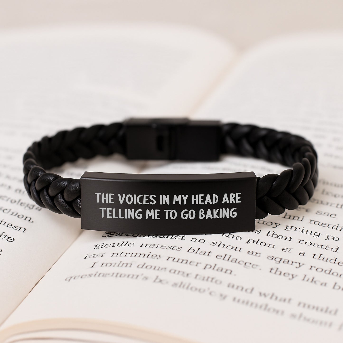 Funny Baking Quote Gifts from Friends to Baking Enthusiasts, Interlaced Leather Graduation Unique Gifts for Her, Inspired to Go Baking - Image 3
