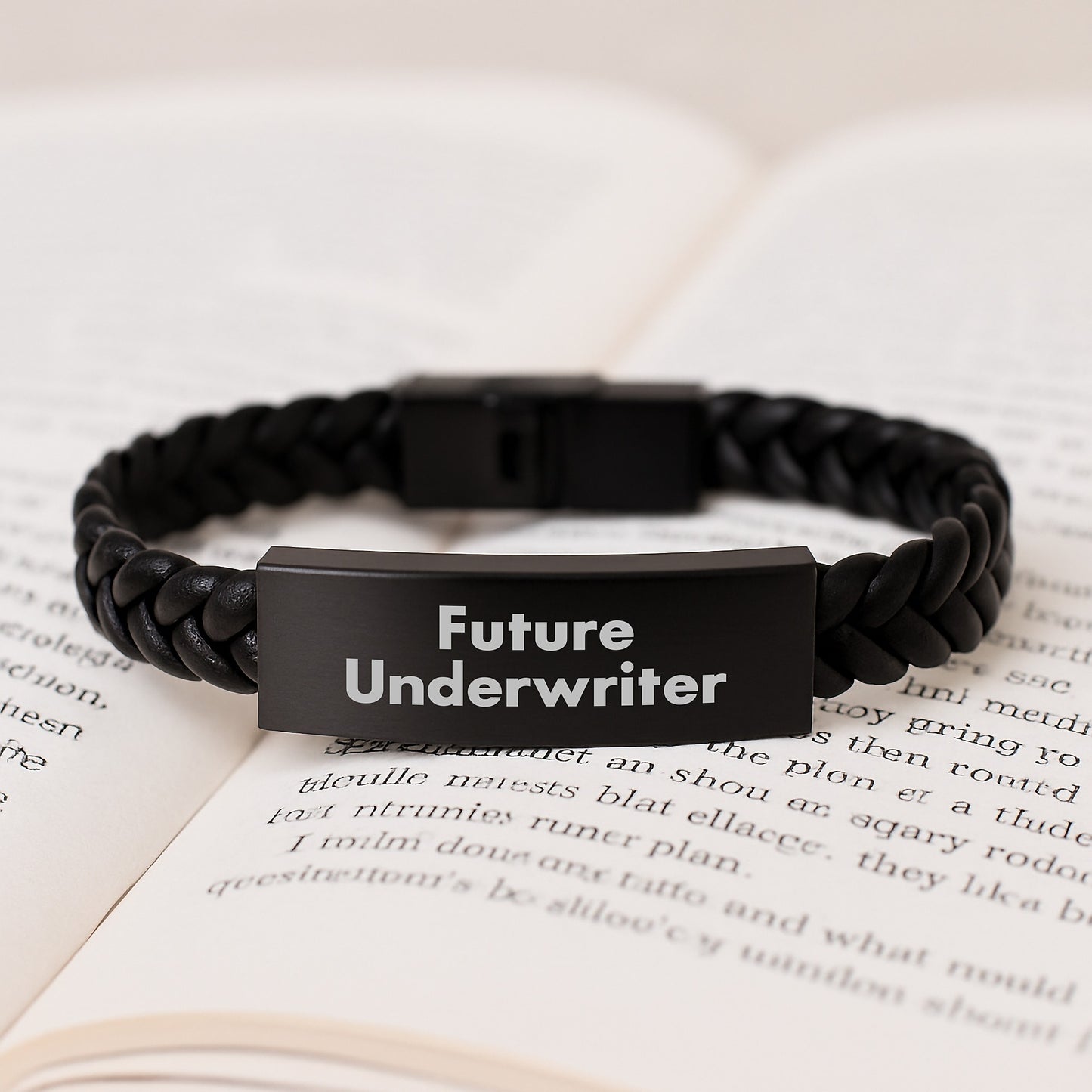 Underwriter Funny Quote Interlaced Leather Birthday Unique Gift for Friends, Coworkers, Family, Dads from Future Underwriters - Image 3