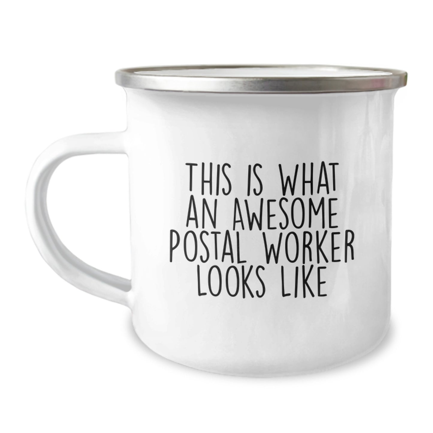 Funny Postal Worker Gifts - Camping Mug for Graduation - This Is What An Awesome Postal Worker Looks Like, Gifts from Friends, Gifts for Postal Worker - Image 1