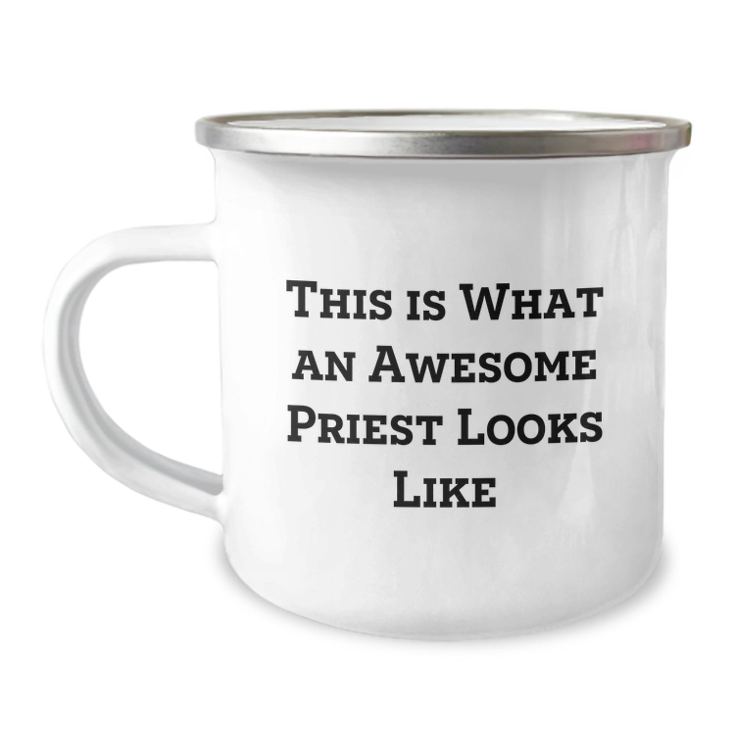 Funny Priest Gifts for Men, This Is What An Awesome Priest Looks Like, Camping Mug for Graduation, Gifts from Friends - Image 1