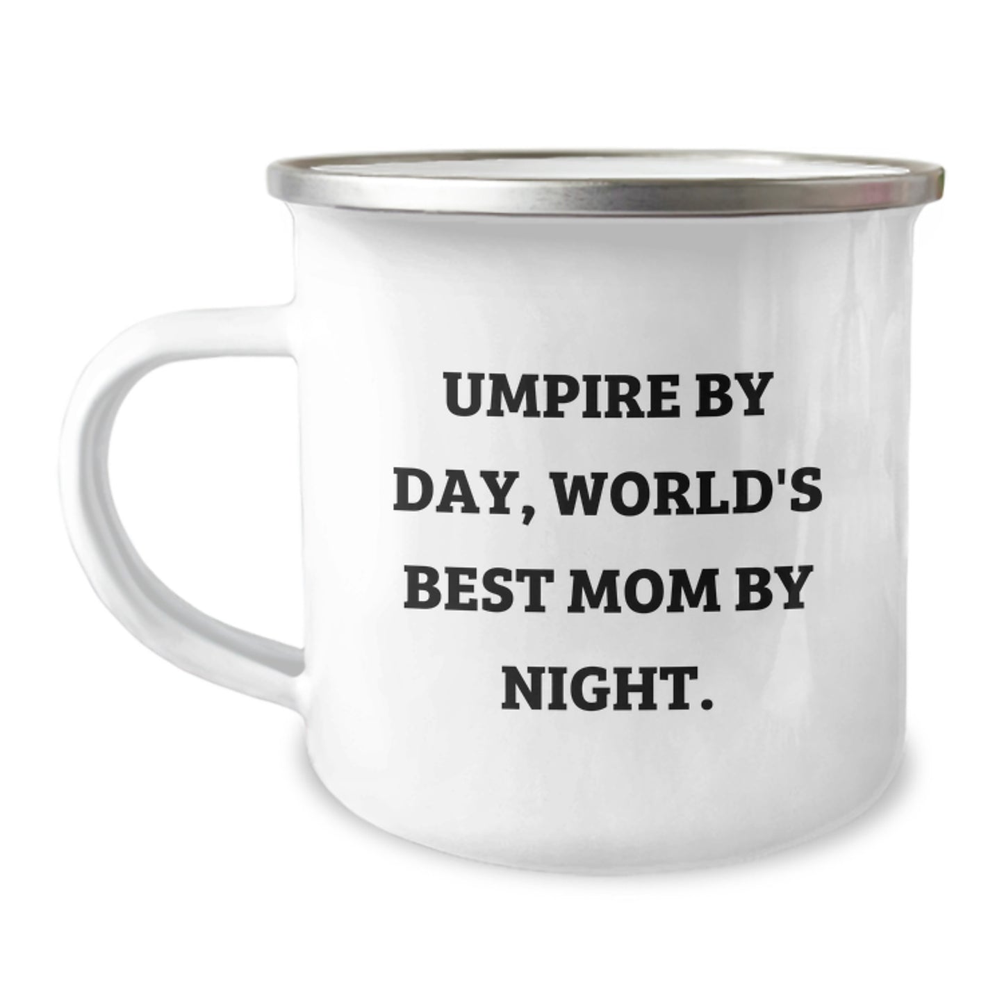 Umpire Gifts from Mom, Umpire By Day, World's Best Mom By Night. Funny Graduation Unique Gifts for Umpire, Camping Mug for Men, Women, Friends, Coworkers, Family - Image 1