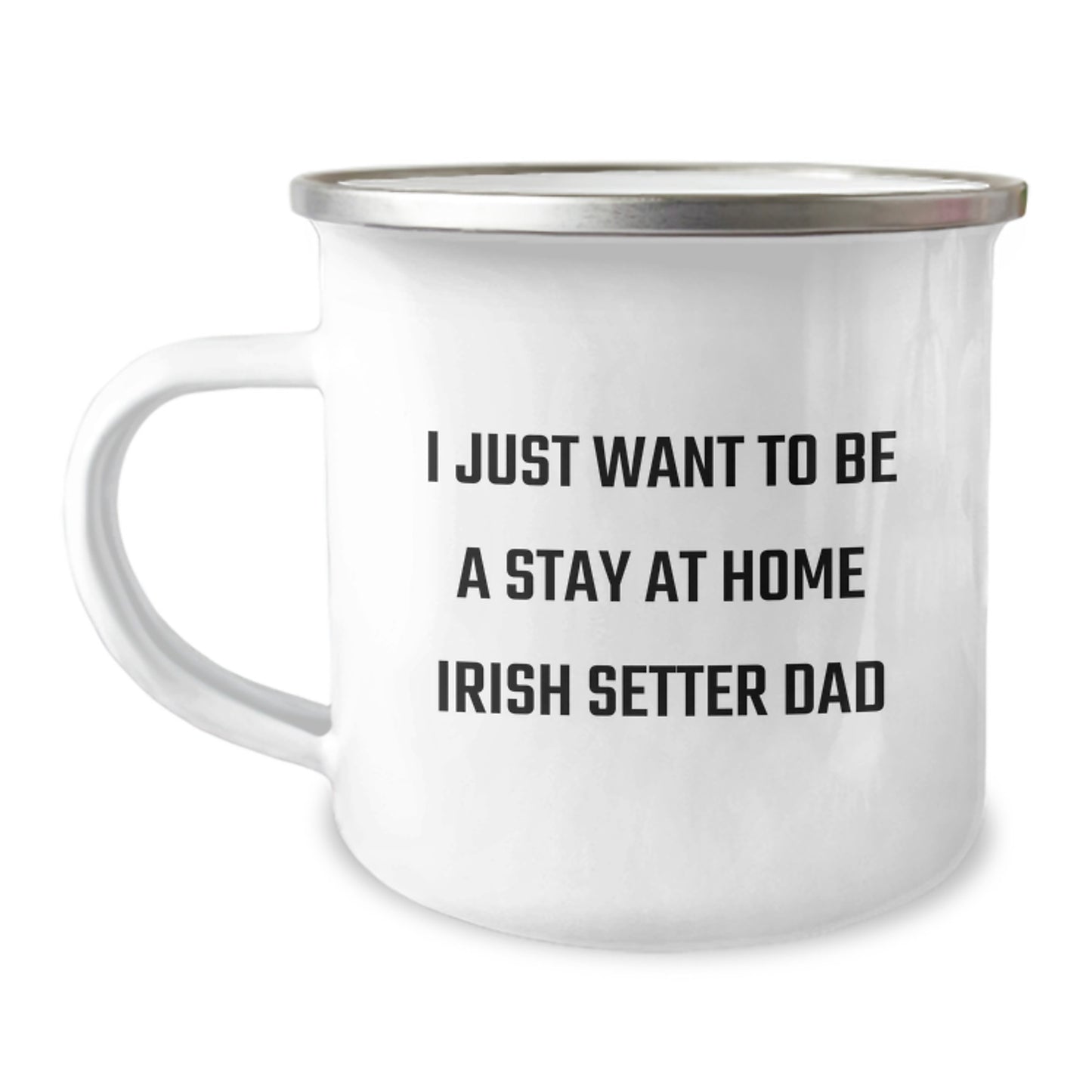 Funny Irish Setter Dog Dad Camping Mug Gifts from Men to Friends for Graduation Unique - Image 1