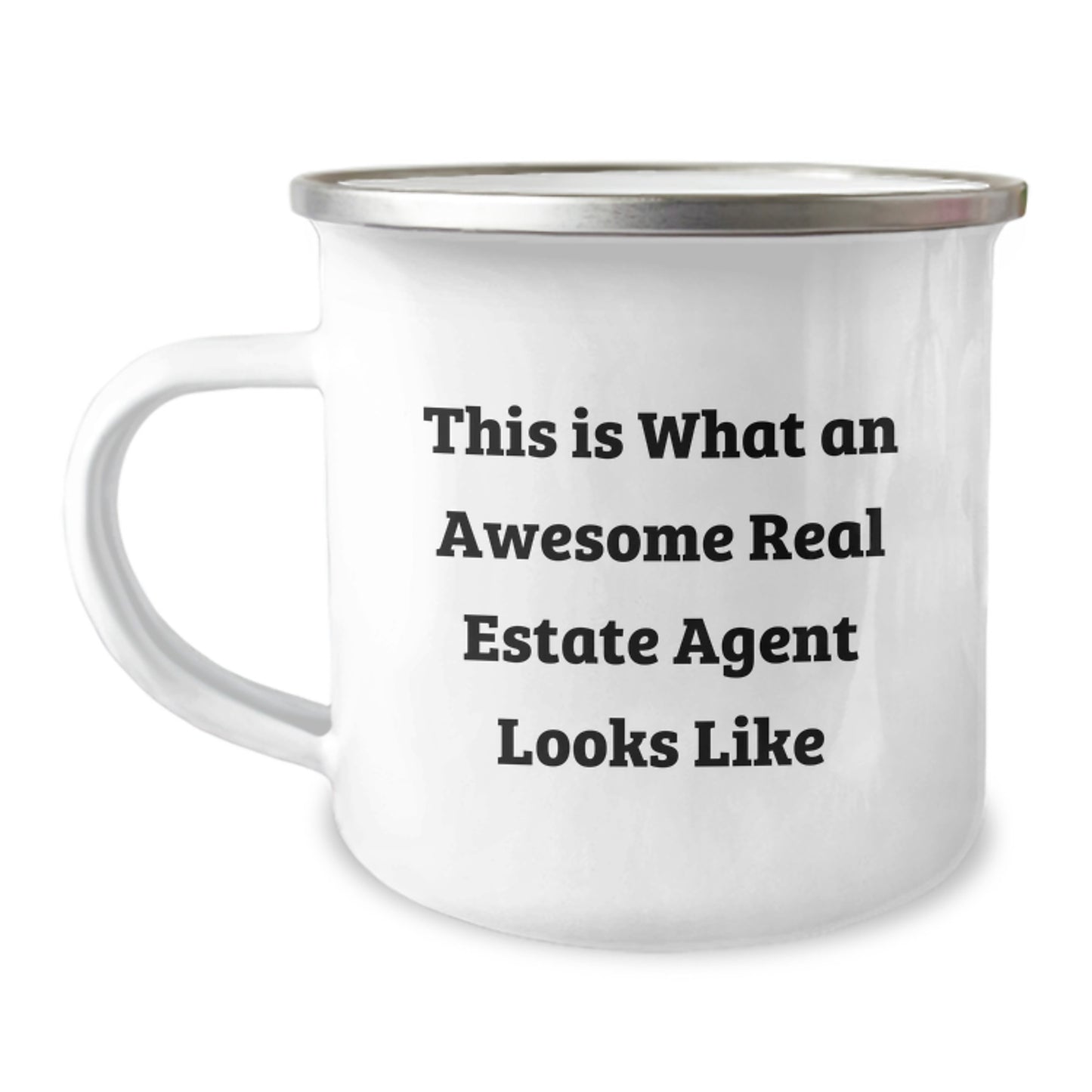Funny Real Estate Agent Humor Gifts from Friends for Real Estate Agent Birthday Unique Camping Mugs, 'This Is What An Awesome Real Estate Agent Looks Like' - Image 1