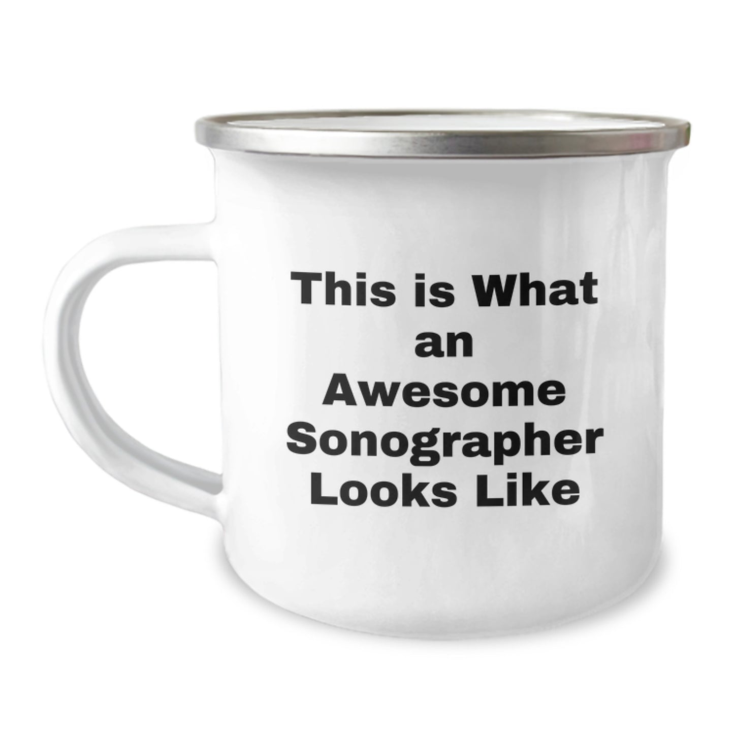 Funny Sonographer Gifts from Friends to Awesome Sonographers on Birthday, This Is What An Awesome Sonographer Looks Like Camping Mug, Perfect for Sonographer's Birthday Celebration - Image 1
