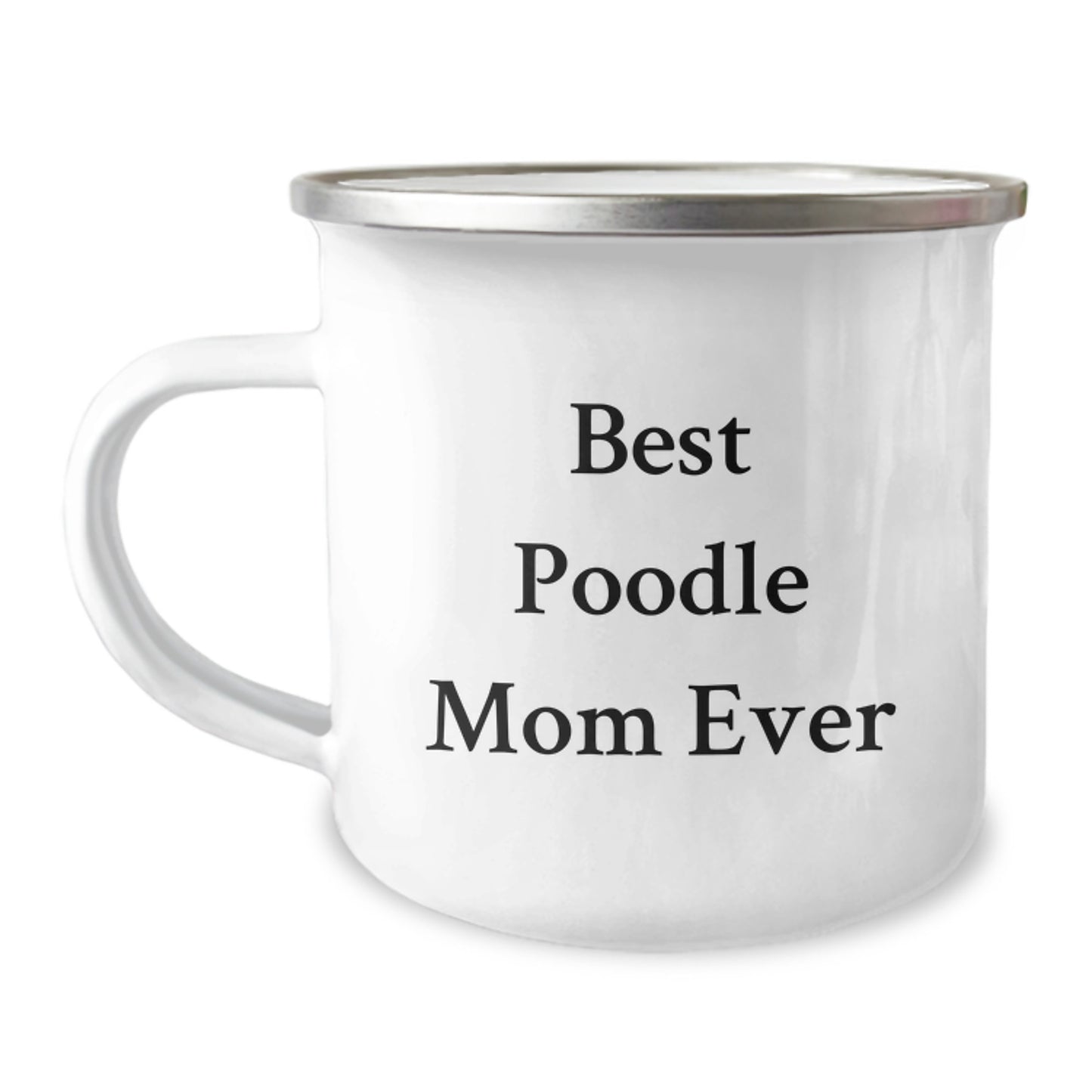 Funny Poodle Dog Mom Camping Mug for Best Poodle Mom Ever Gifts from Family, Friends, or Coworkers for Birthday Unique Gifts - Image 1