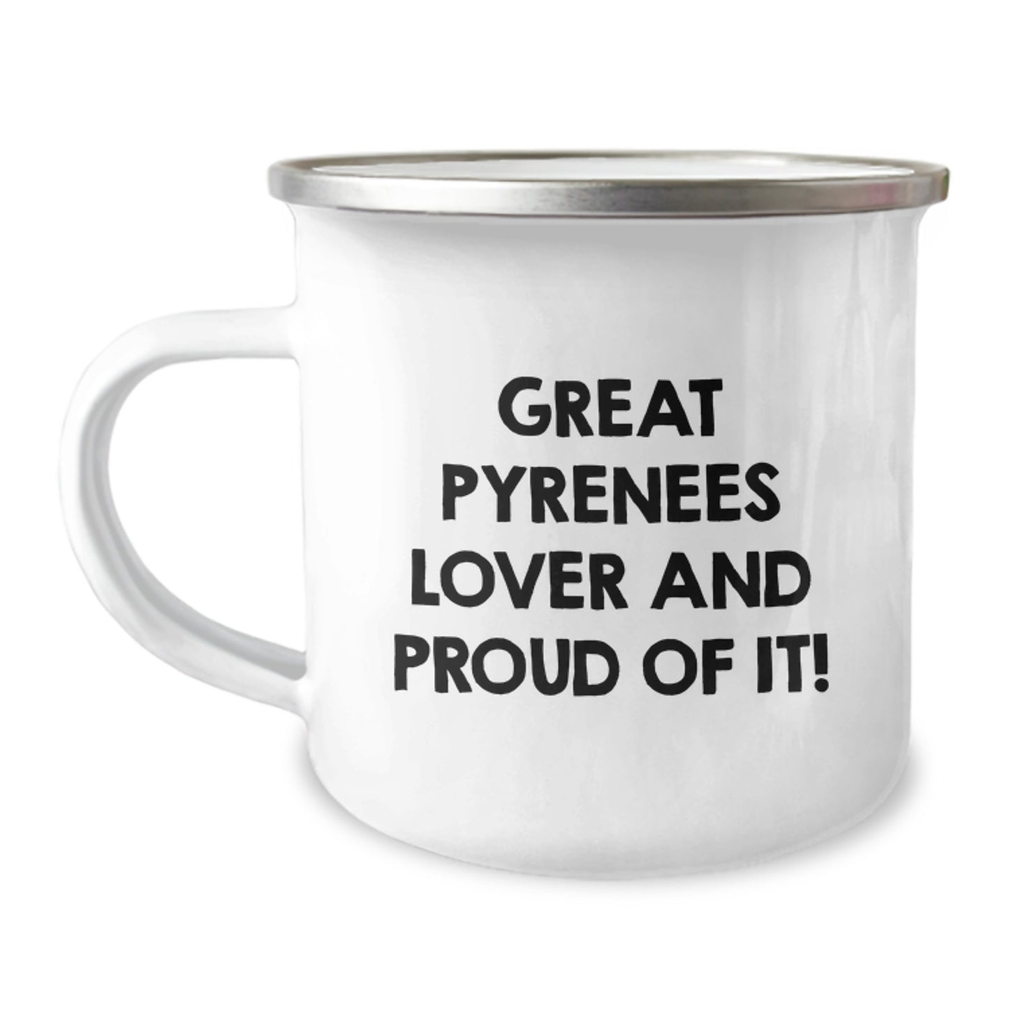 Great Pyrenees Dog Lover Gifts, Funny Quote Camping Mug, 12 oz Stainless Steel, Birthday Unique Gifts from Friends, Family, or Coworkers for Great Pyrenees Dog Enthusiast - Image 1