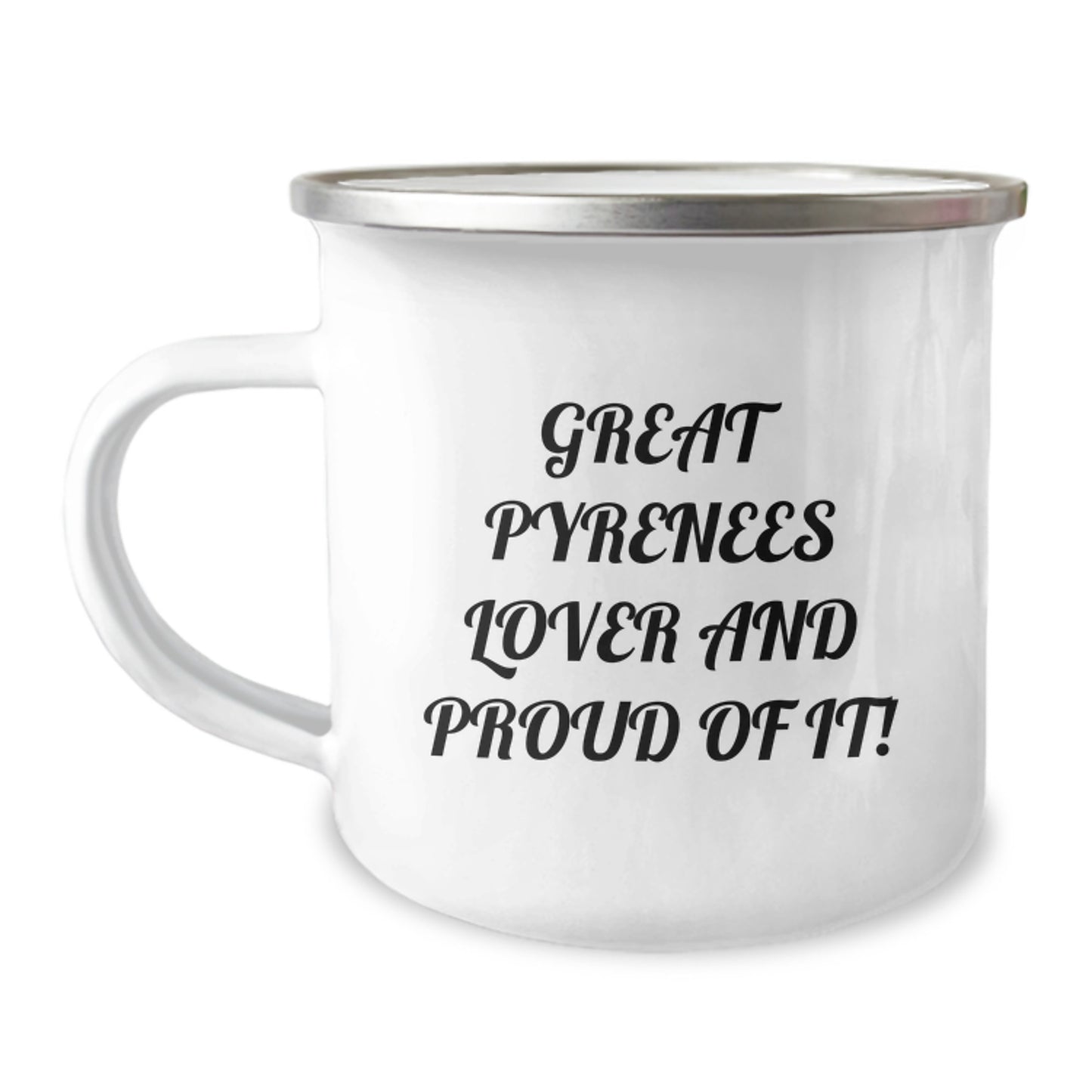 Funny Great Pyrenees Dog Lover Gifts, Great Pyrenees Dog Camping Mug, Birthday Unique Gifts from Friends to Family - 'Great Pyrenees Lover And Proud Of It!' Quote - Image 1