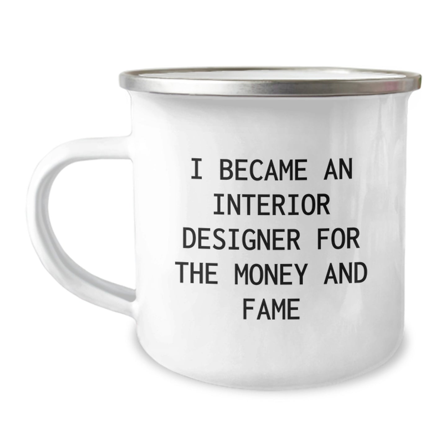 Gifts from Friends for Interior Designer Graduation, Inspirational Quote, Camping Mug - Image 1