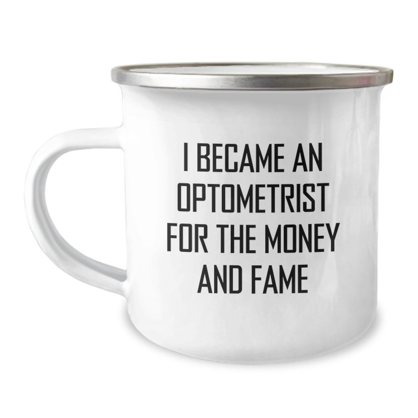 Optometrist Gifts Funny Quote Camping Mug for Graduation Unique Gifts from Friends and Family - Image 1