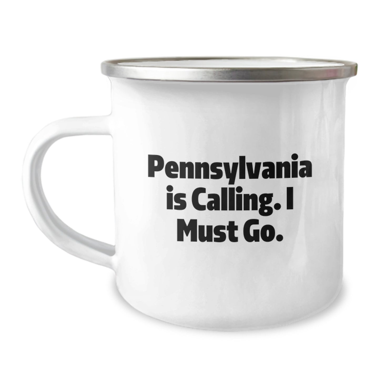 Pennsylvania Lovers' Camping Mug, Funny Quote, Gifts from Friends, Birthday Unique Gifts for Men, Women, Family - Image 1