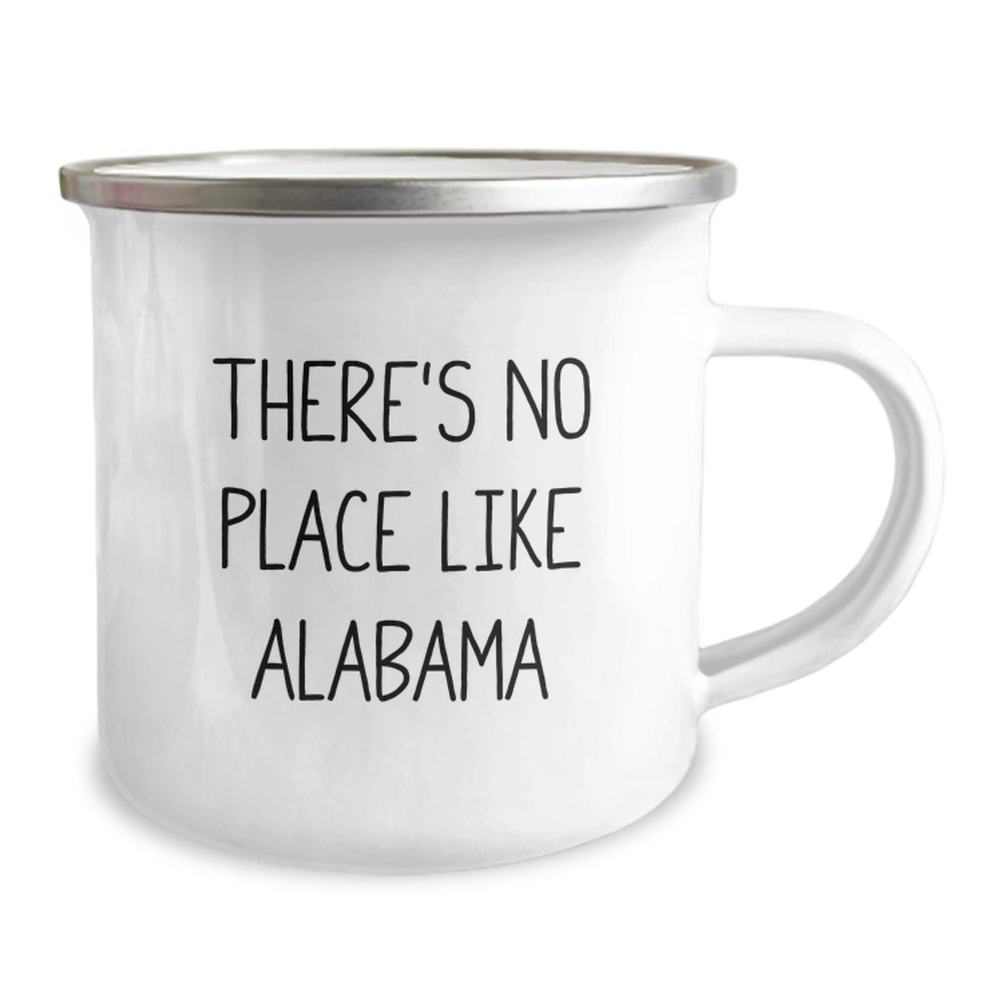 Alabama Gifts from Friends, Unique Camping Mug for Men or Women, Inspirational Quote 'There's No Place Like Alabama' for Graduation - Image 2