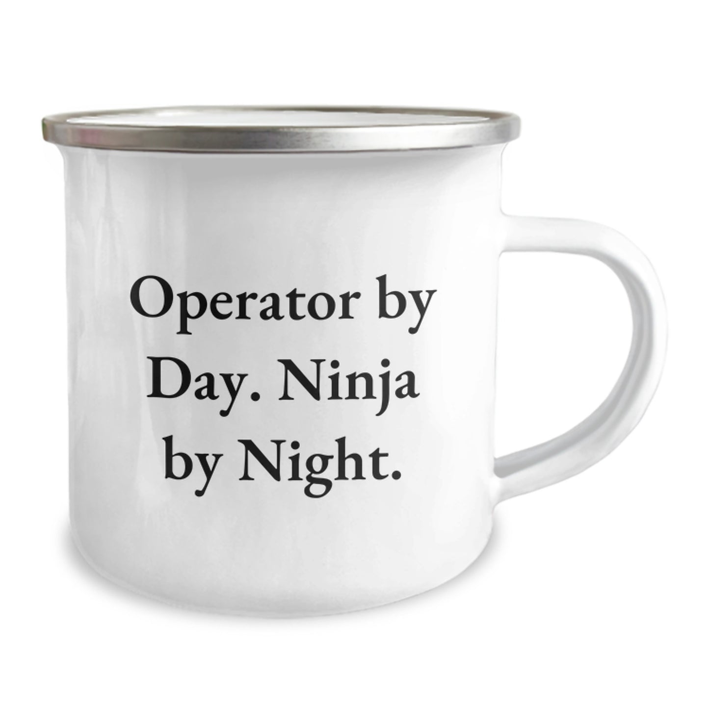 Operator Gifts from Friends, Camping Mug for Operator By Day, Ninja By Night. Perfect Graduation Unique Gifts for Him - Image 2
