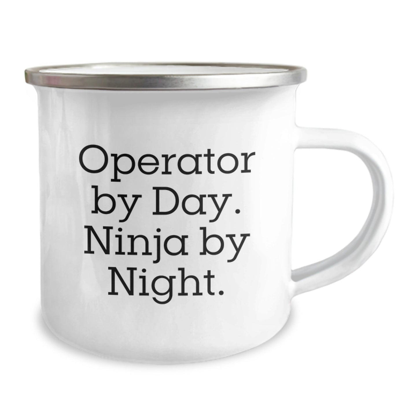 Operator Gifts from Friends - Funny Camping Mug, Operator By Day. Ninja By Night. - Unique Graduation Gifts for Him - Image 2