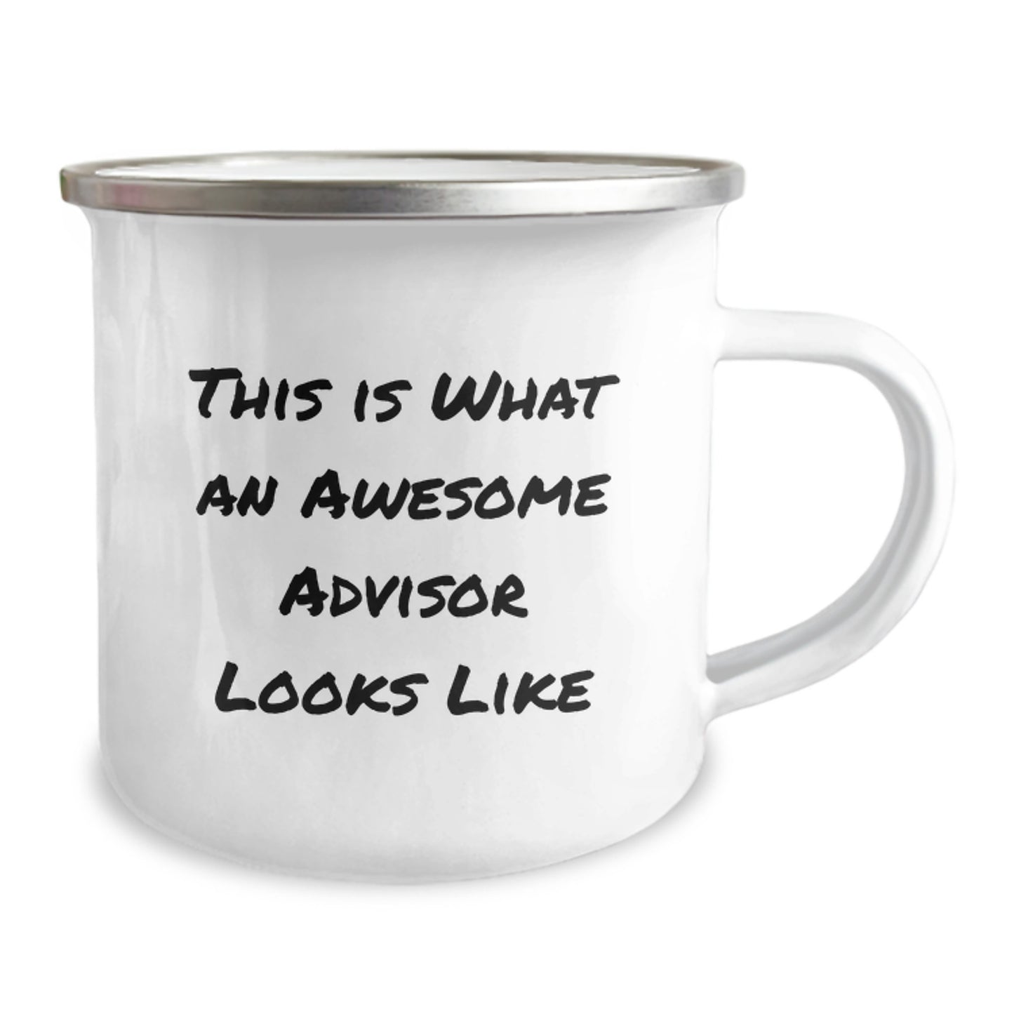 Funny Advisor Gifts from Friends - This Is What An Awesome Advisor Looks Like, 12 oz Camping Mug for Birthday Unique Gifts - Image 2