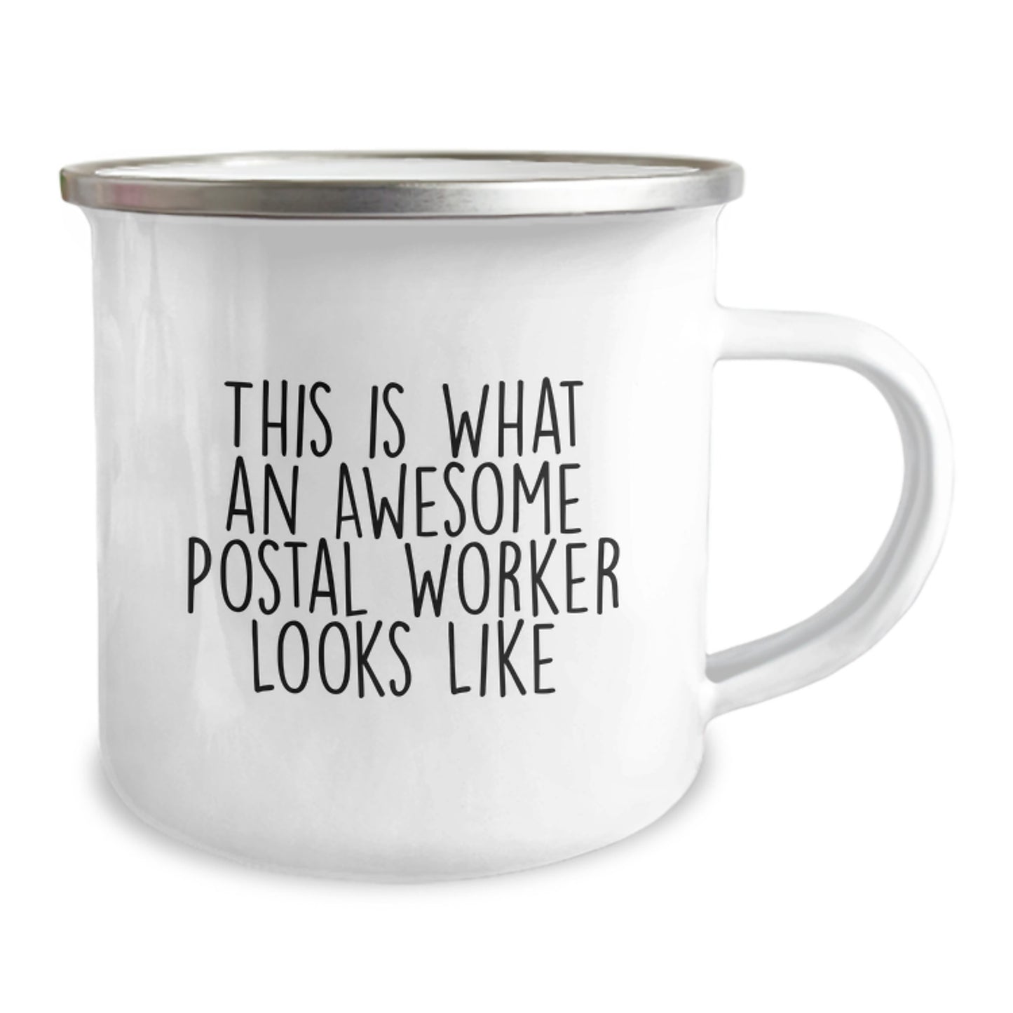 Funny Postal Worker Gifts - Camping Mug for Graduation - This Is What An Awesome Postal Worker Looks Like, Gifts from Friends, Gifts for Postal Worker - Image 2