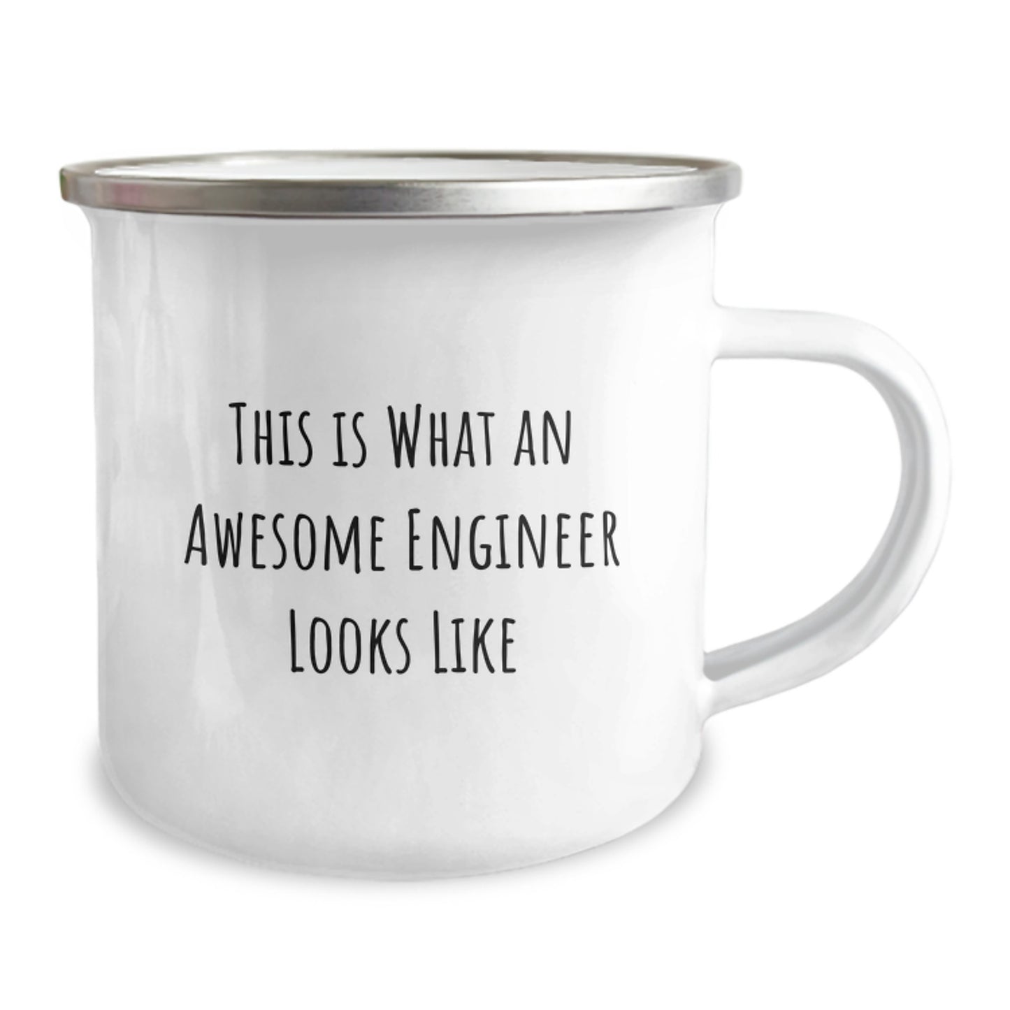Inspirational Engineer Gifts from Friends, Birthday Unique Gifts for Men, This Is What an Awesome Engineer Looks Like Camping Mug - Image 2