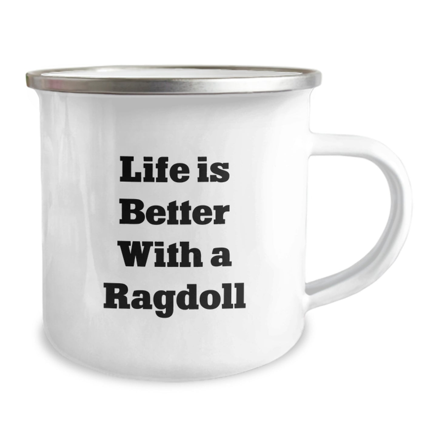 Ragdoll Cat Gifts from Men - Funny Camping Mug for Birthday, Life Is Better With A Ragdoll, Unique Gifts for Friends, Family, and Coworkers - Image 2