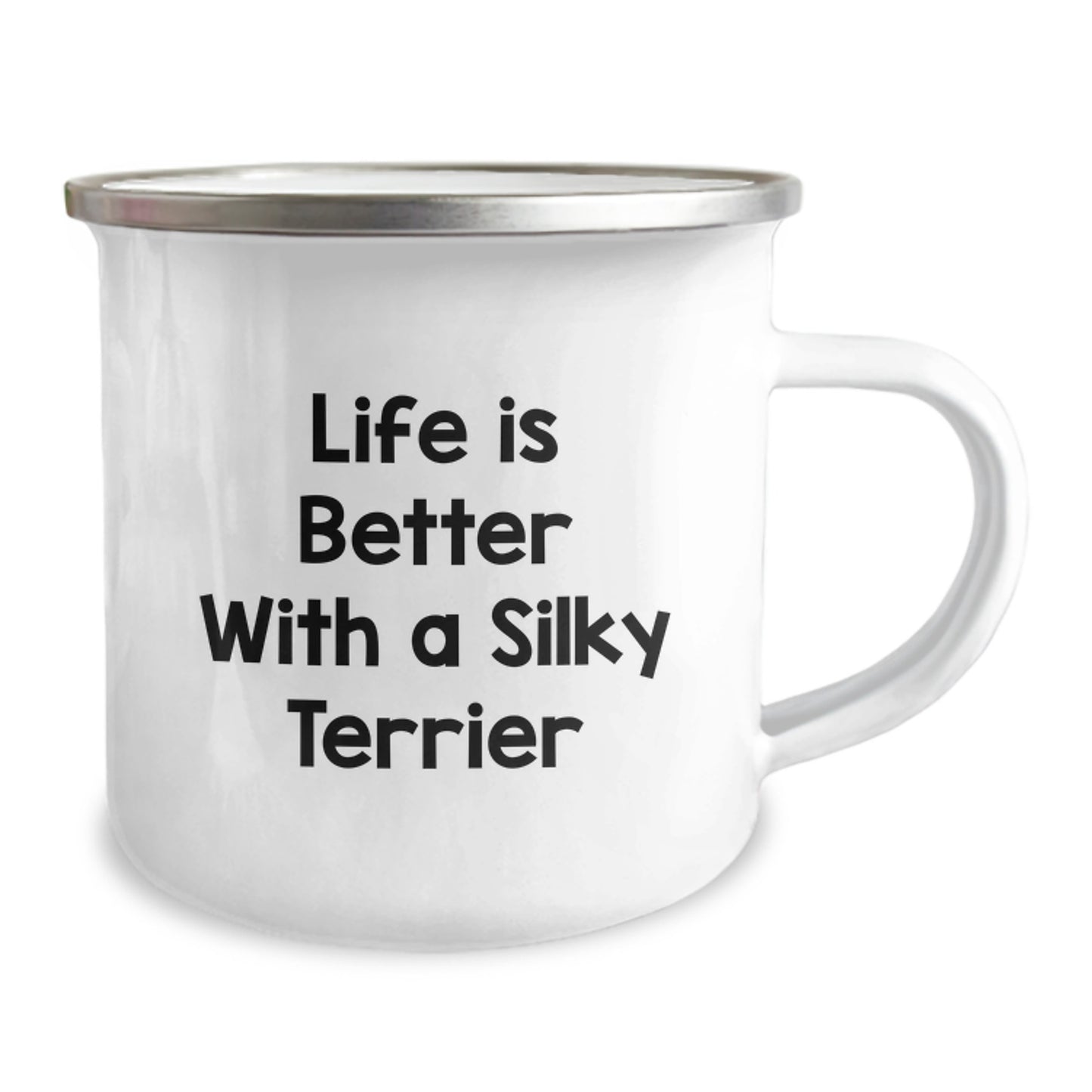 Silky Terrier Dog Lover Gifts from Friends, Funny Camping Mug Quote, Birthday Unique Gifts for Silky Terrier Dog Enthusiasts, Silky Terrier Dog Owner's Inspirational Mug - Image 2