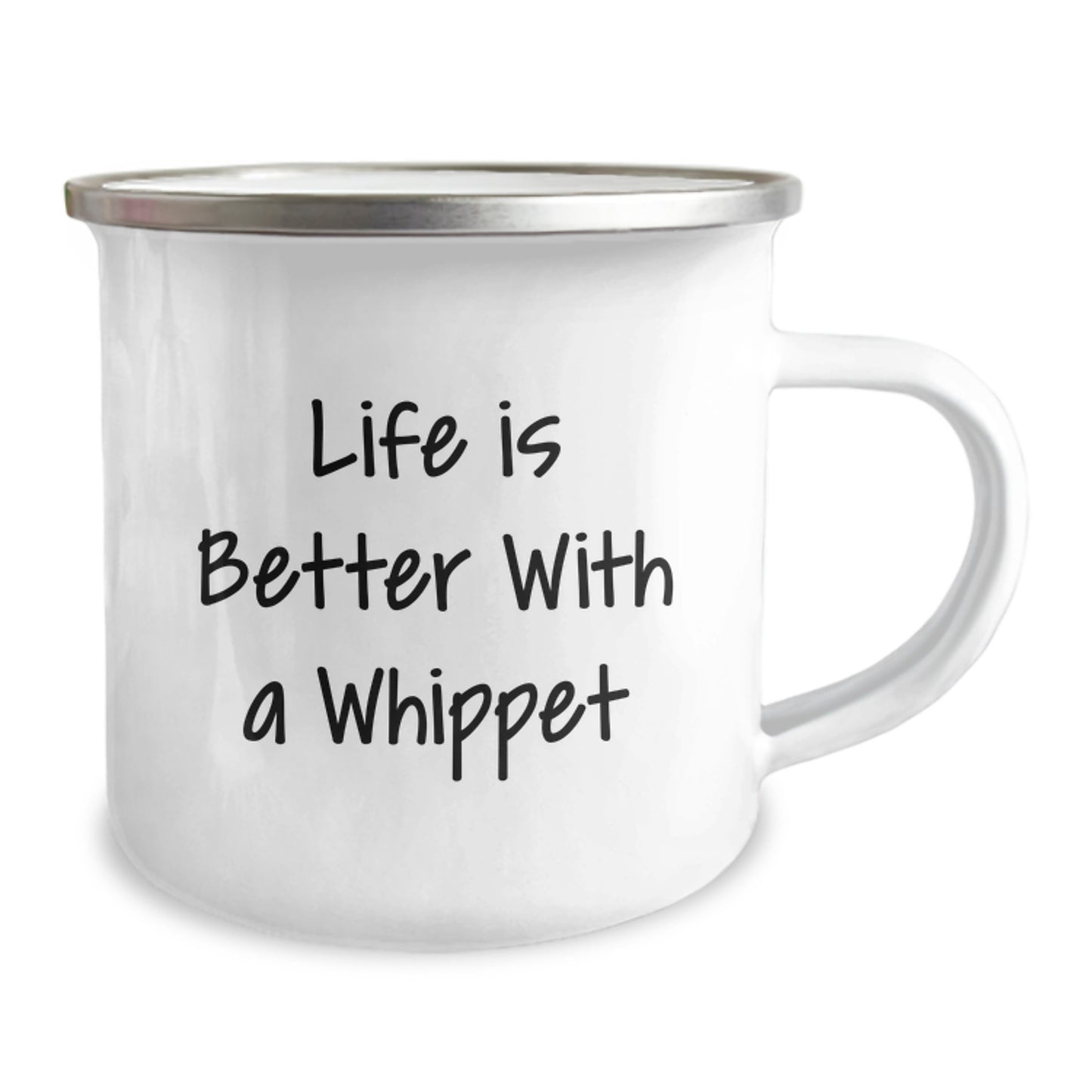 Whippet Dog Lover's Camping Mug, Funny Quote Gifts from Friends, Birthday Unique Gifts for Whippet Dog Enthusiasts - Image 2